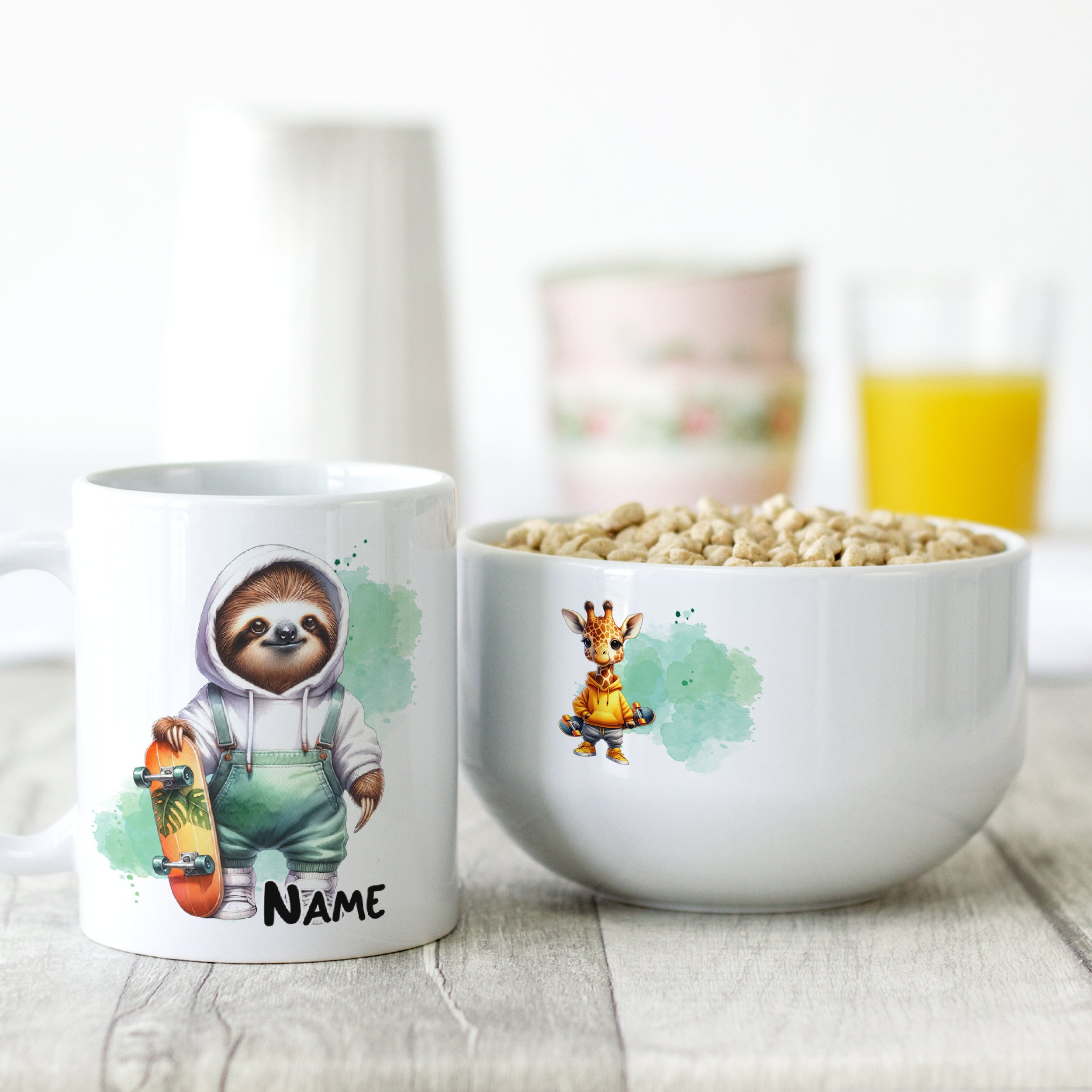 Frühstücksset mit Krokodil