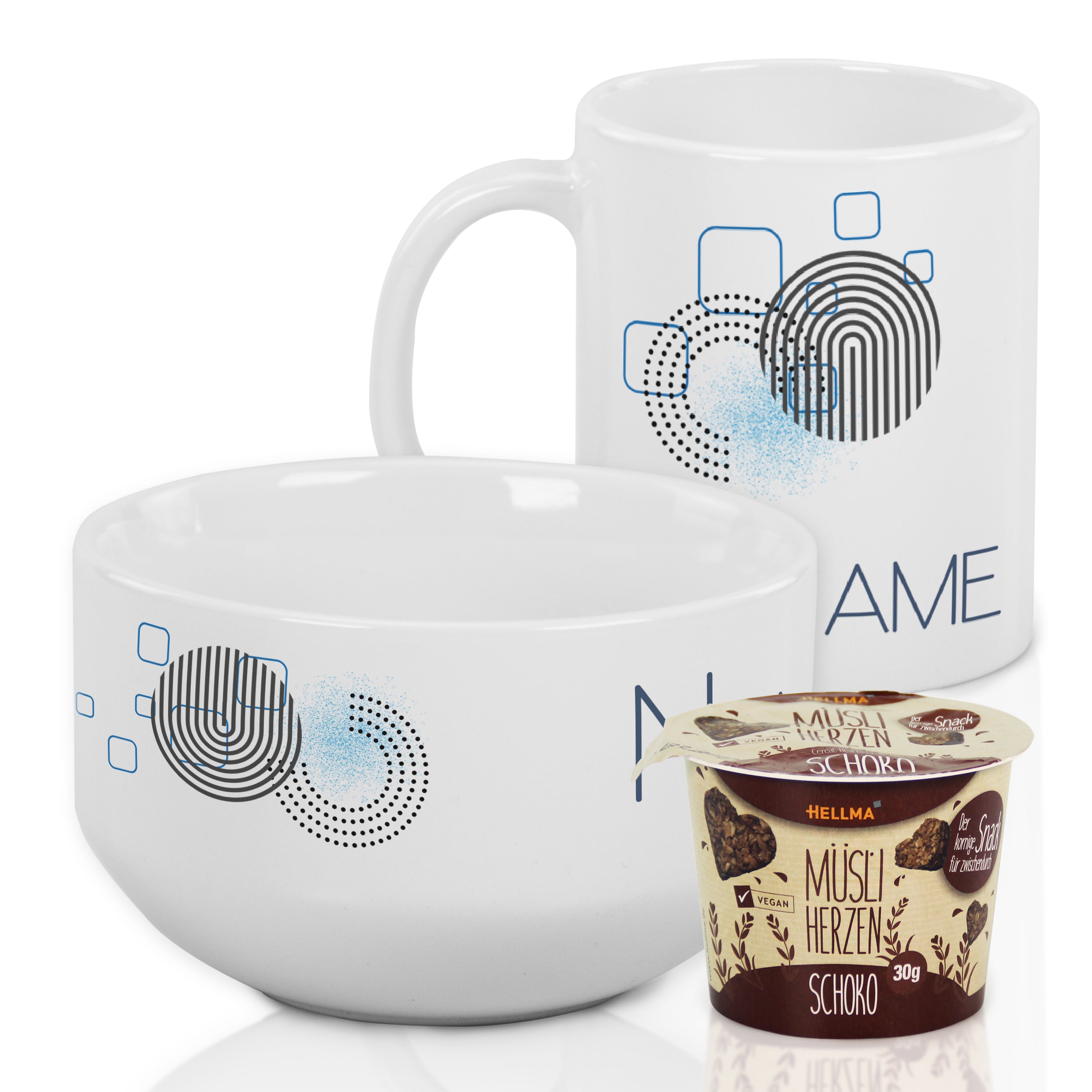 Frühstücksset Müslischale mit Tasse - Start in den Tag mit Stil