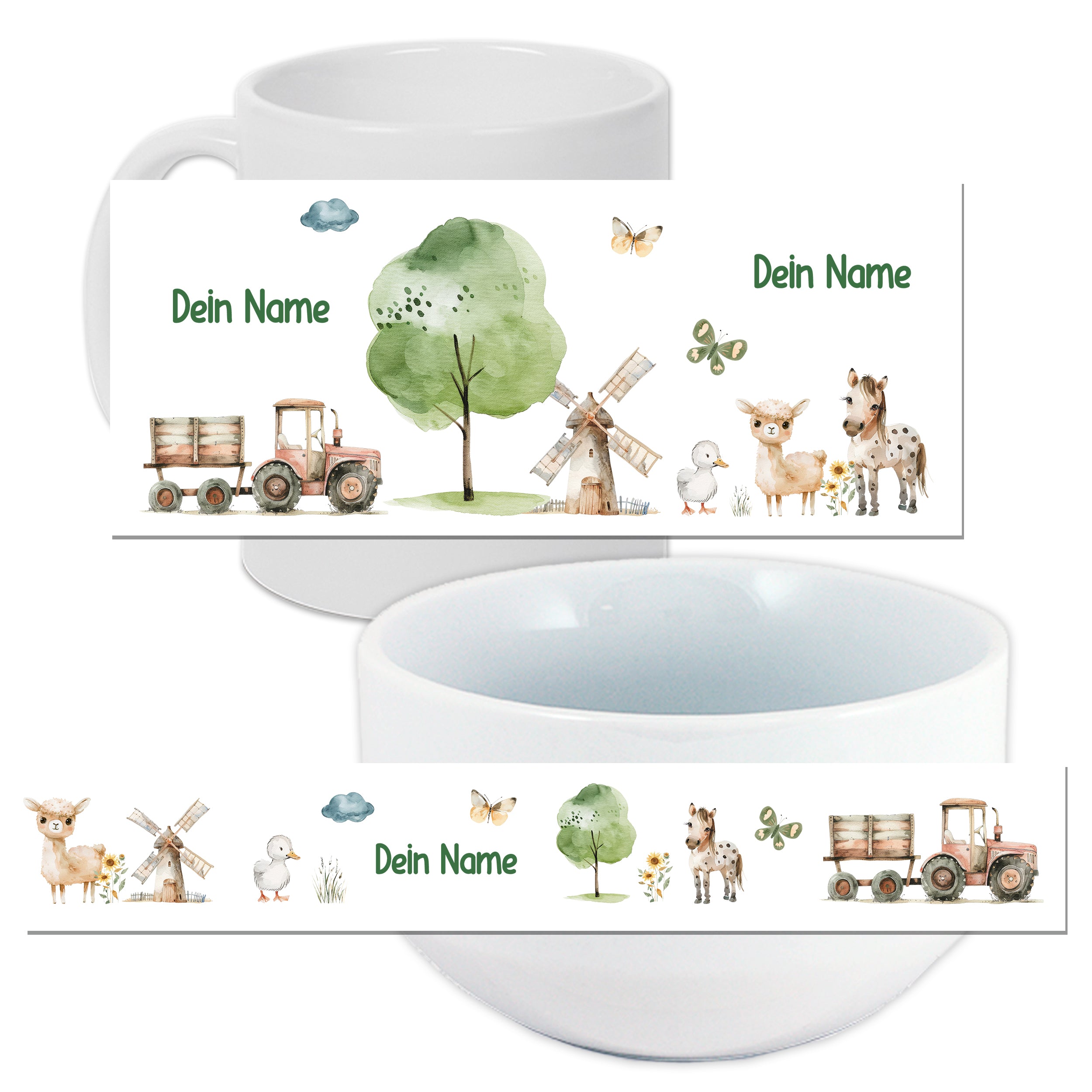 Frühstücksset Bauernhoftiere