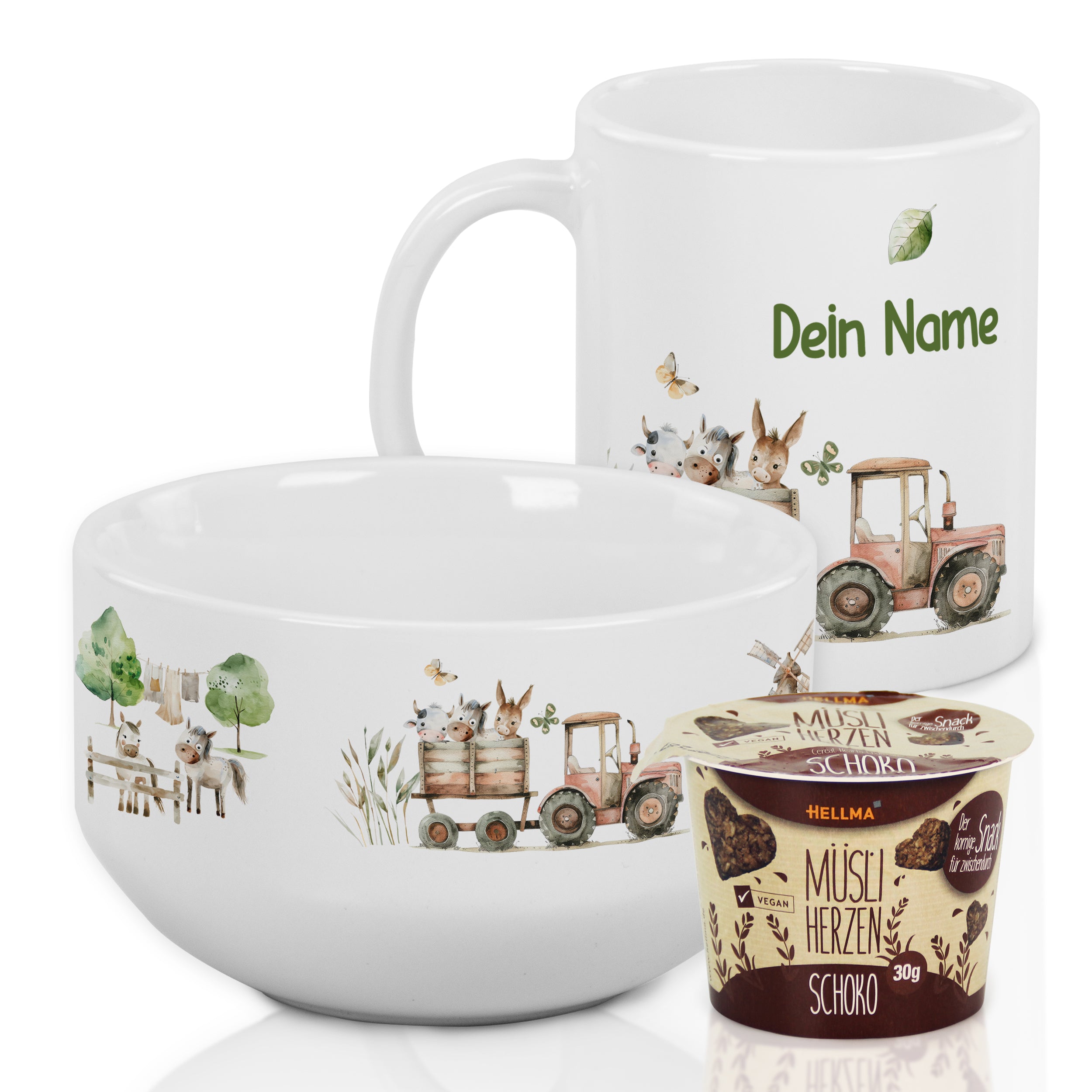 Frühstücksset Bauernhoftiere