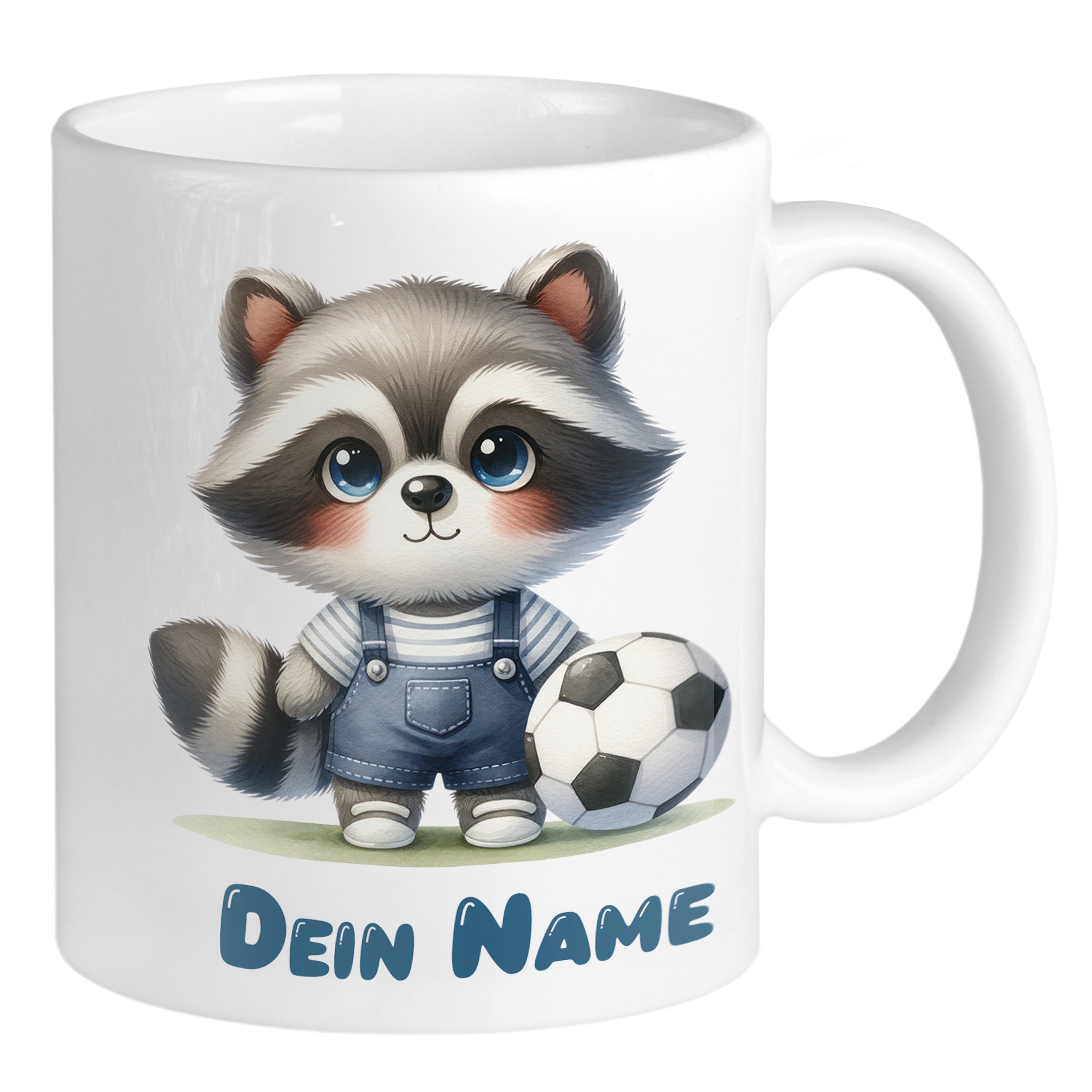 Tasse mit niedlichem Waschbären