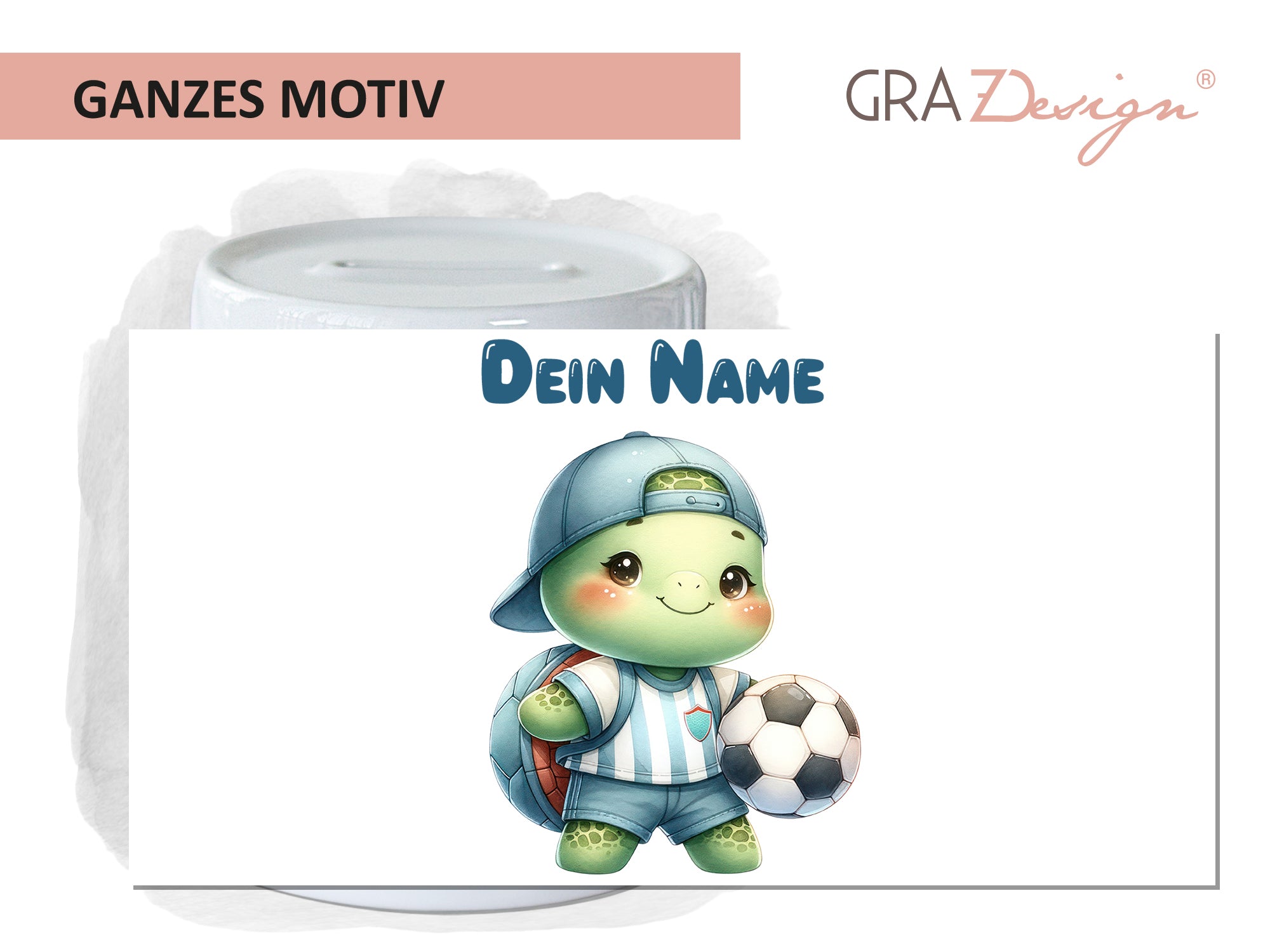 Spardose mit Schildkröte