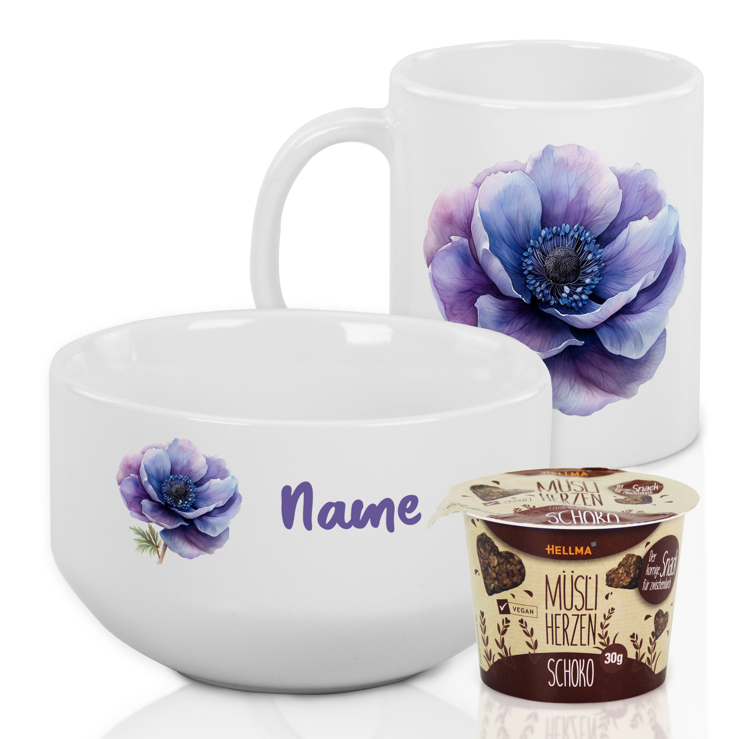 Set Müslischale mit Tasse - Frühstücksfreude für jeden Tag
