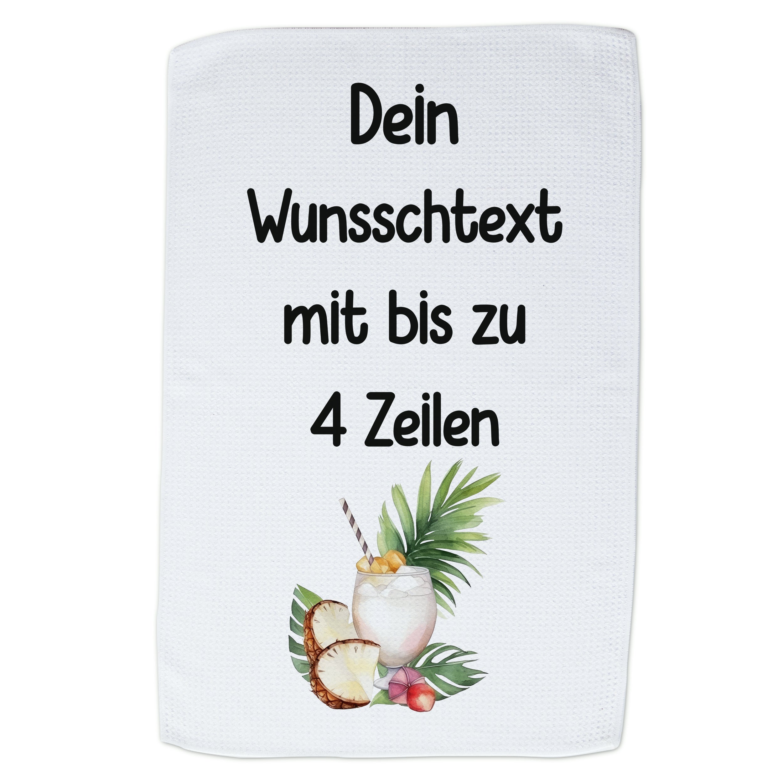 Geschirrtuch mit Wunschtext