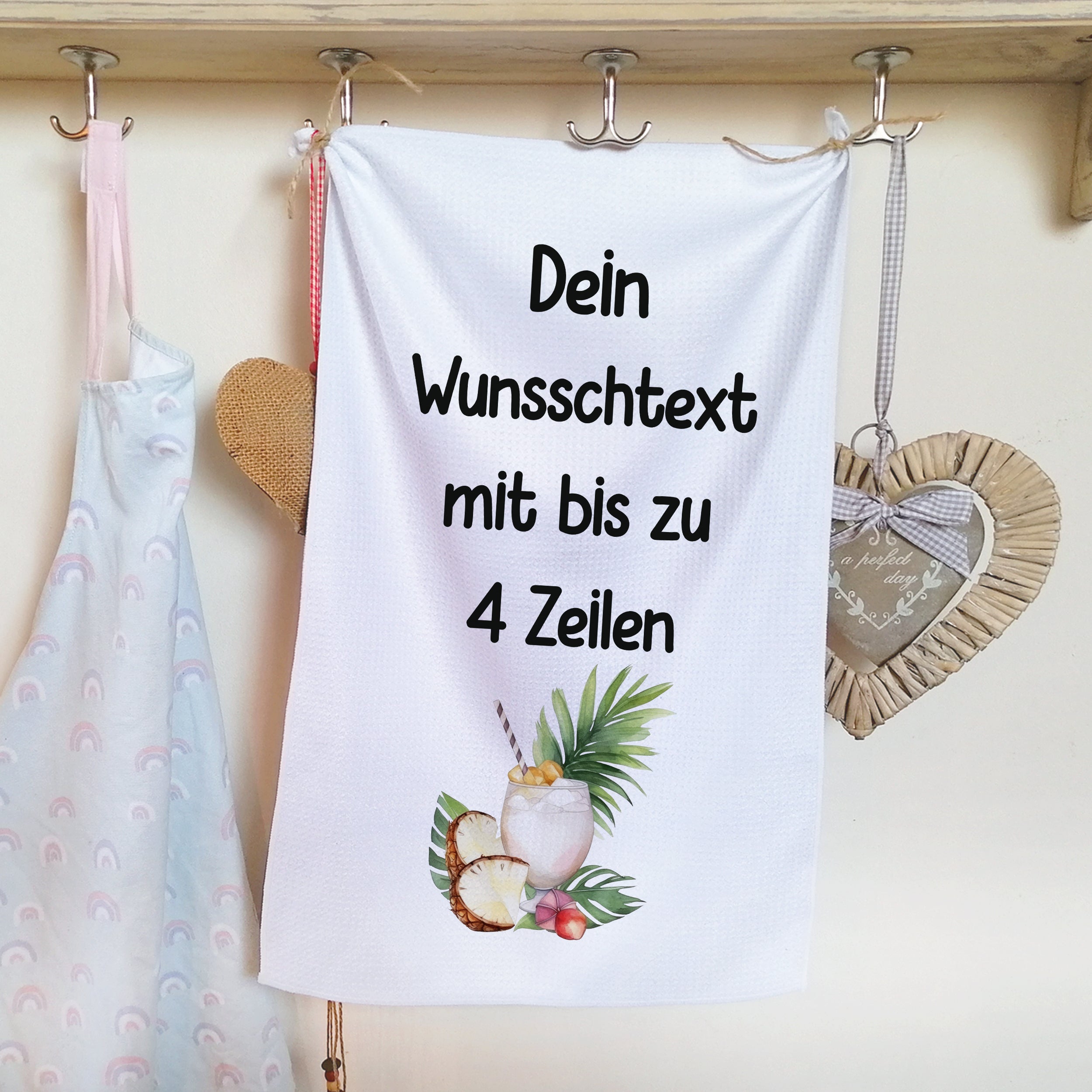 Geschirrtuch mit Wunschtext