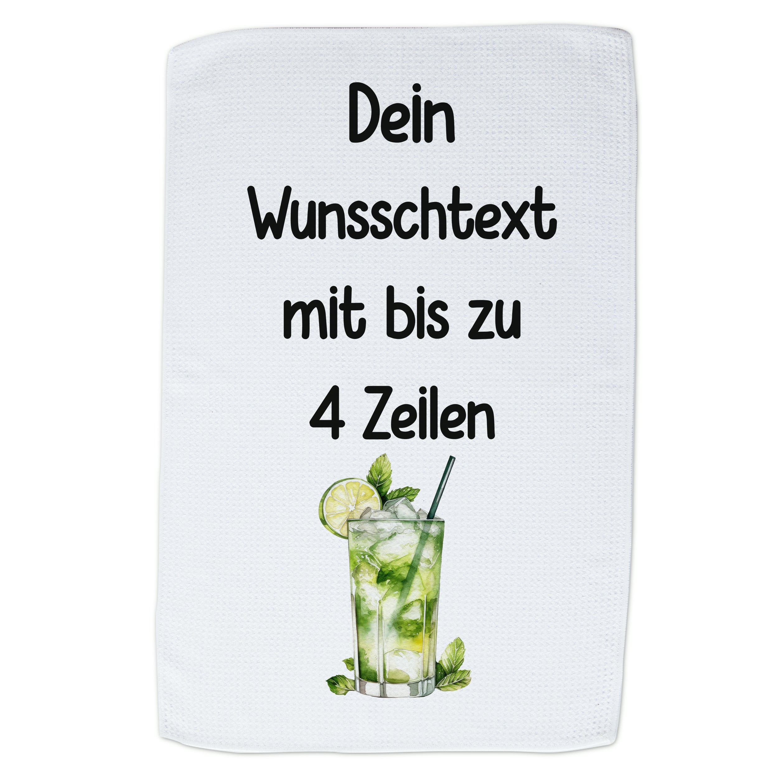 Geschirrtuch Mojito mit Wunschtext