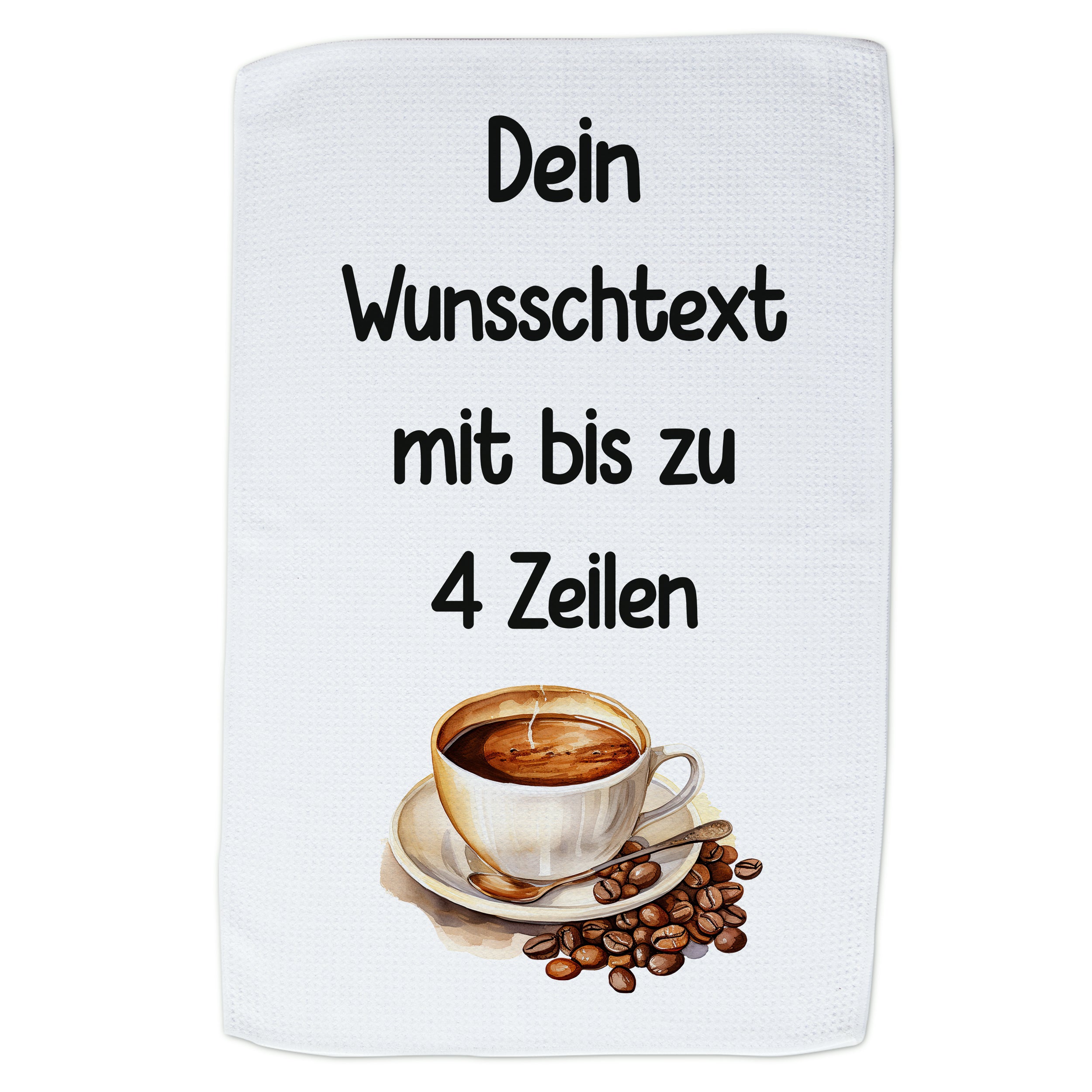 Geschirrtuch mit Kaffeetasse