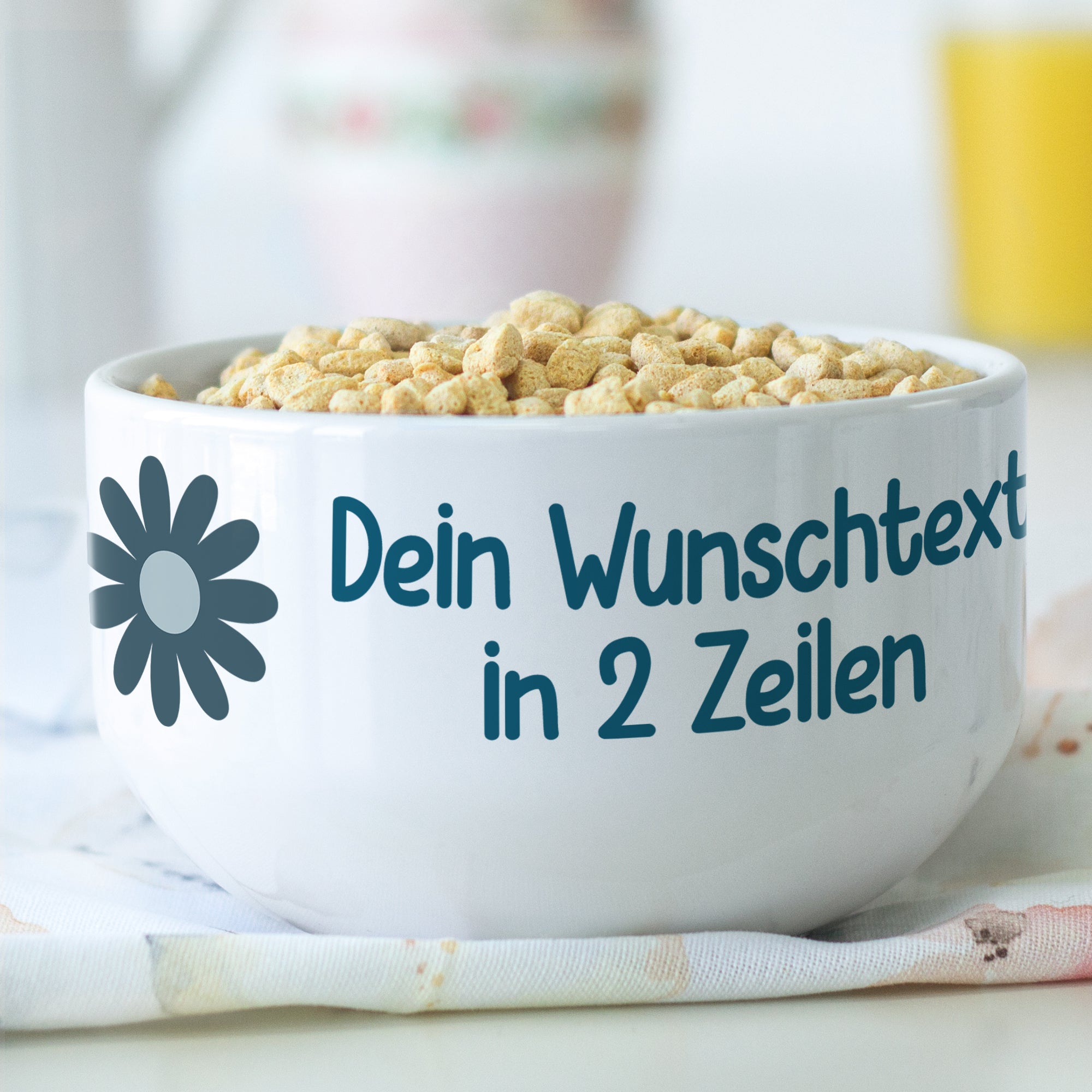 Müslischale mit persönlichem Wunschtext