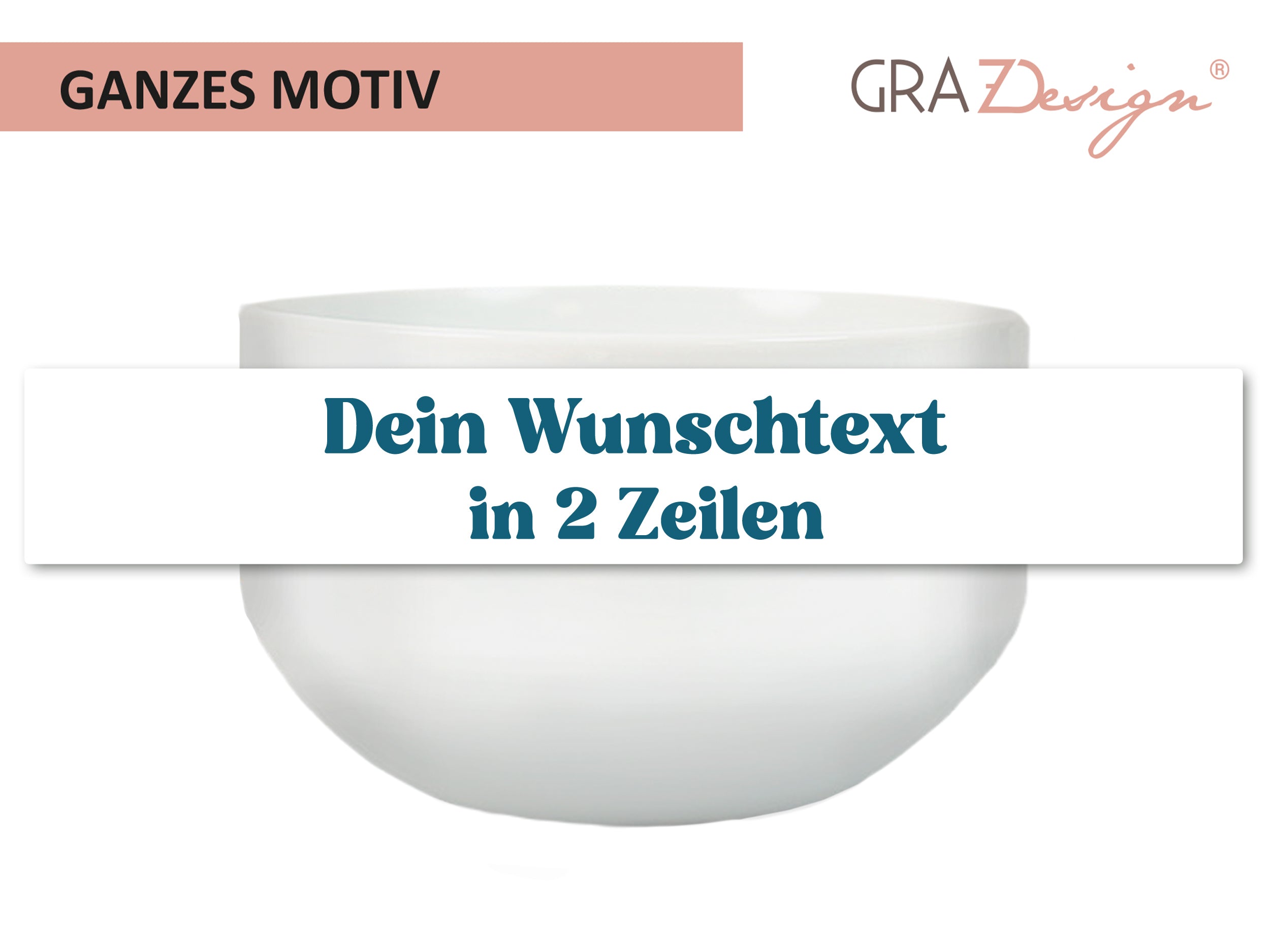 Müslischale mit Name oder Text selbst gestalten