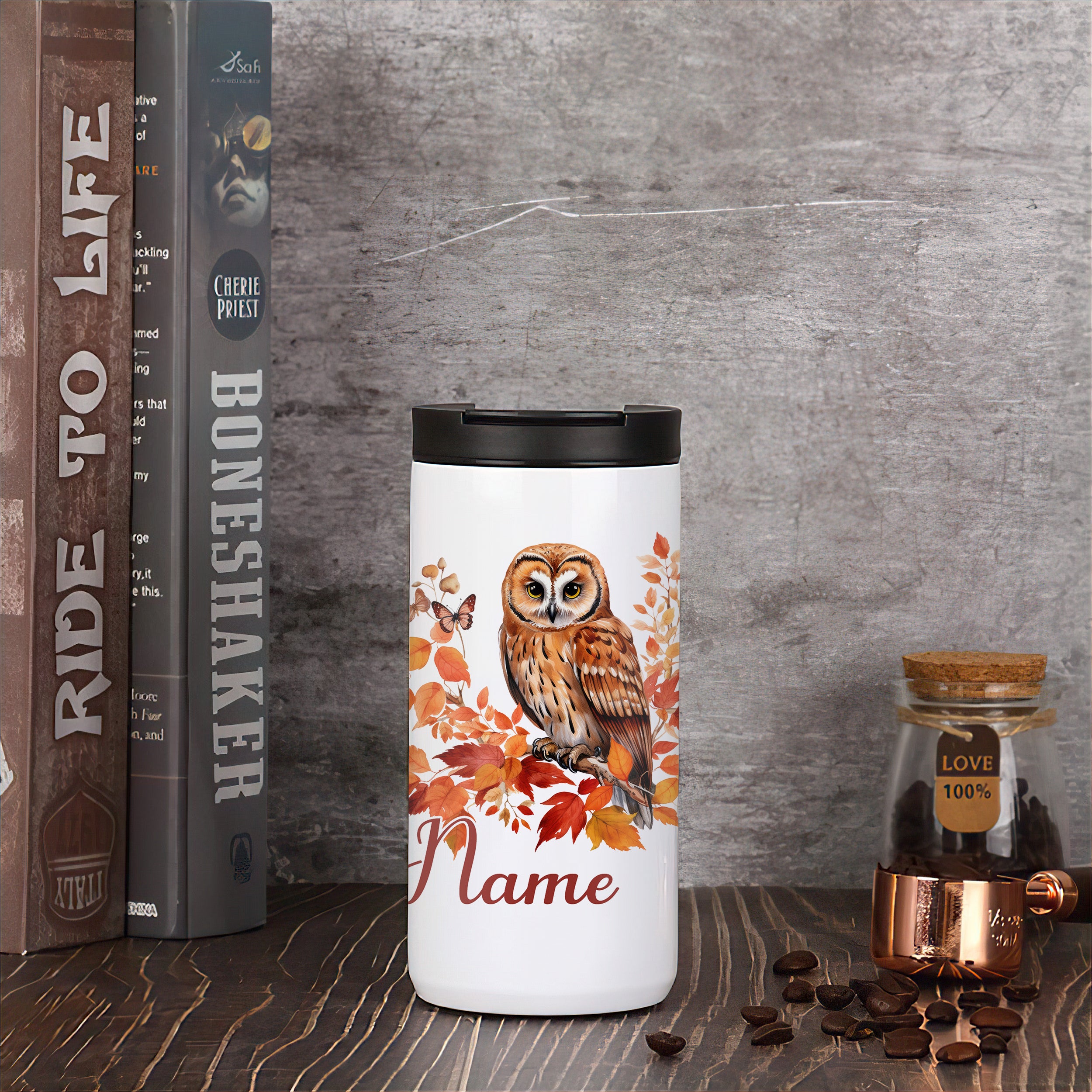 Kaffeebecher mit Eule