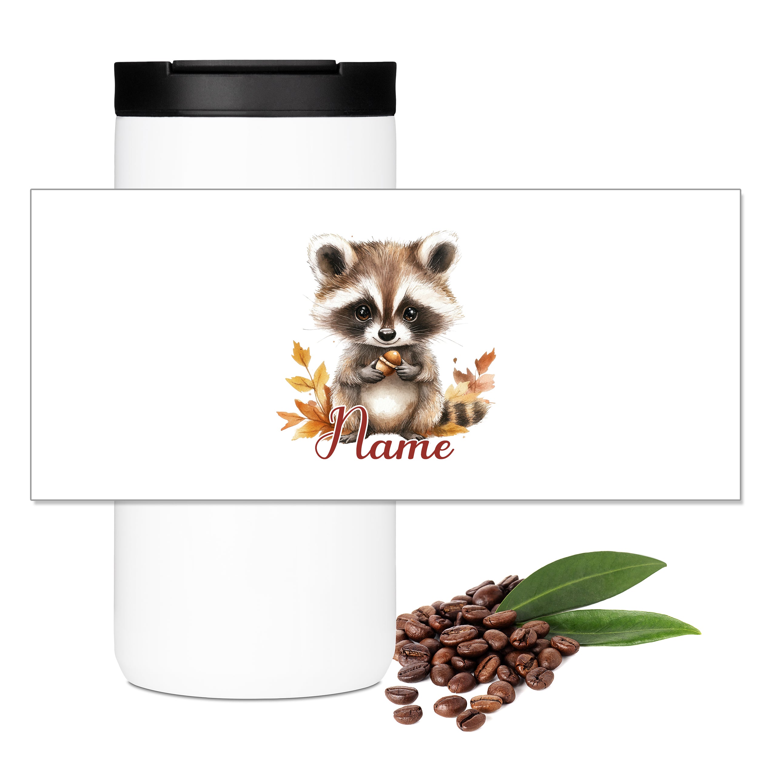 Kaffeebecher Waschbär