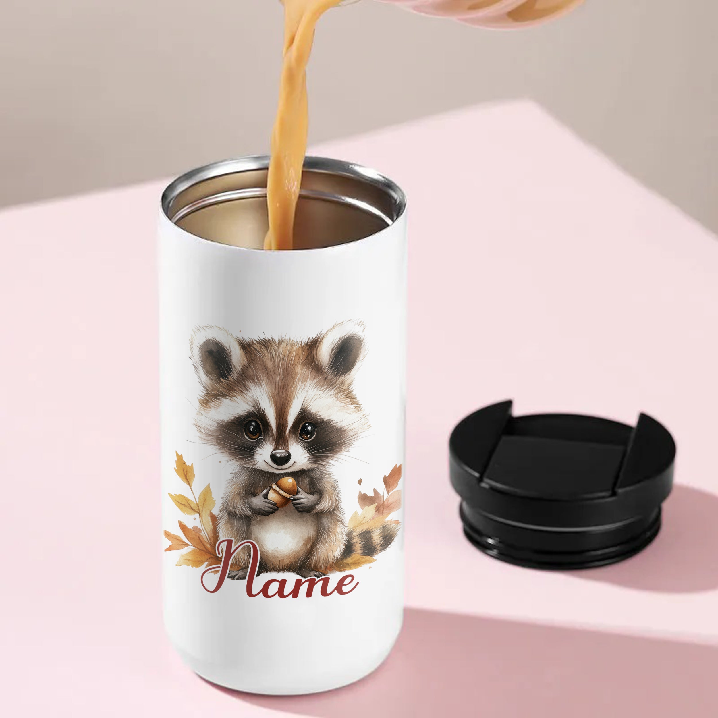 Kaffeebecher Waschbär