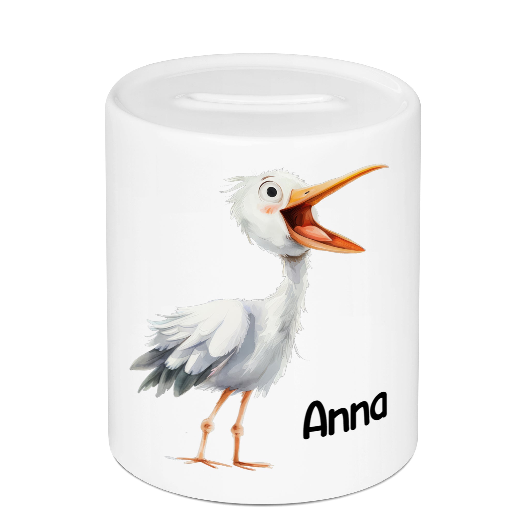 Spardose Storch