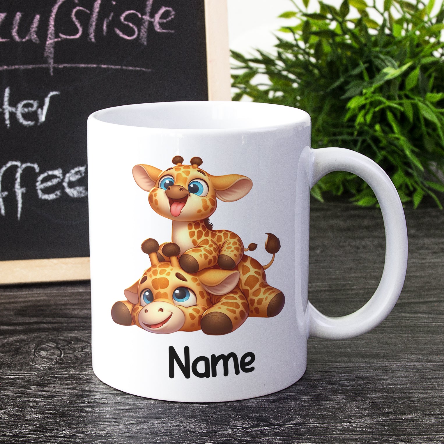 Tasse mit Giraffen
