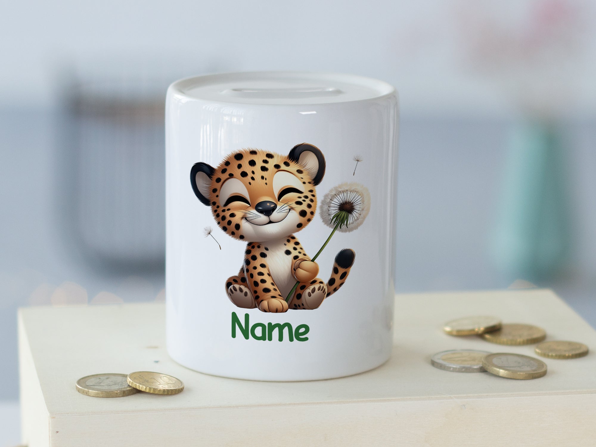 Spardose Leopard