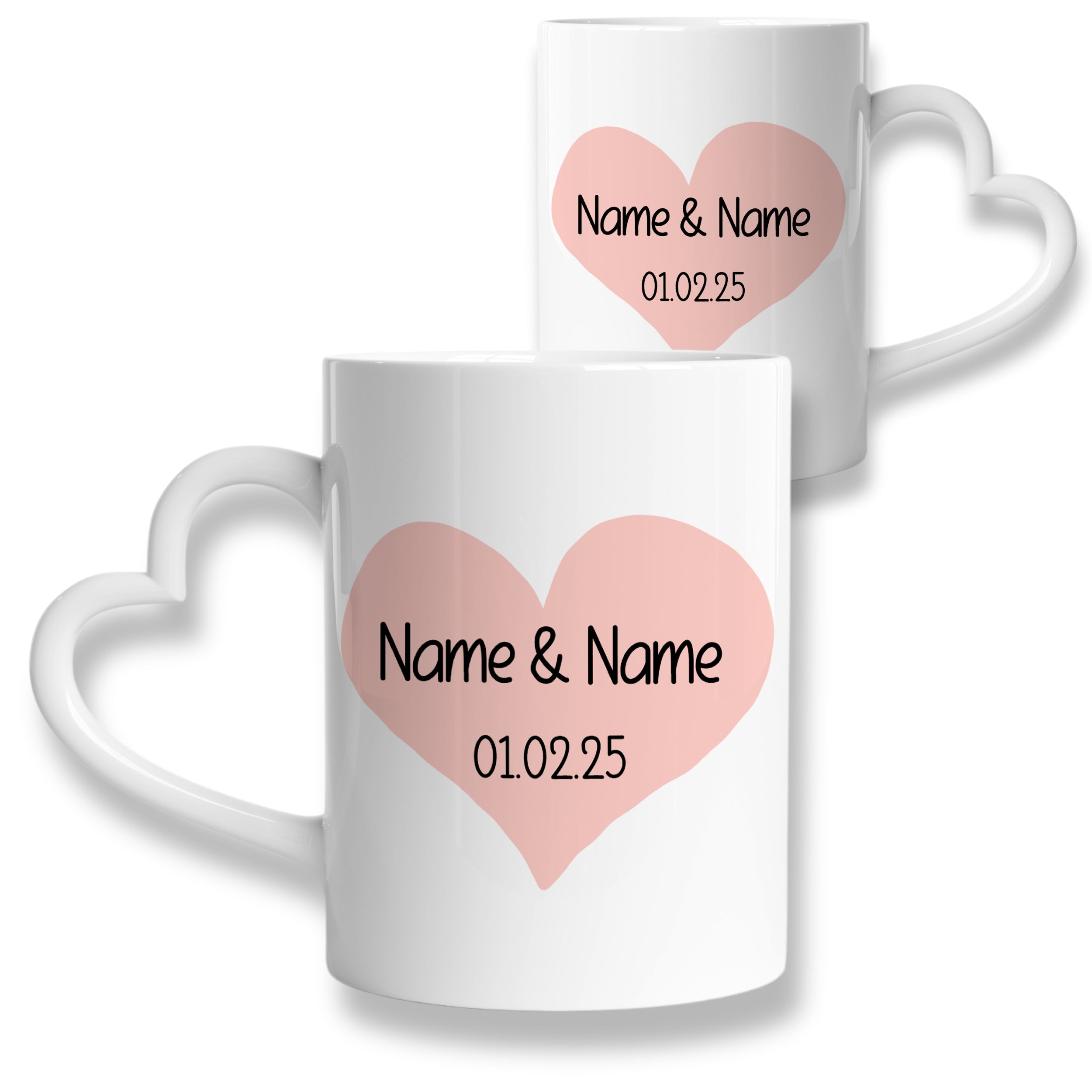 Tasse mit Herzhenkel