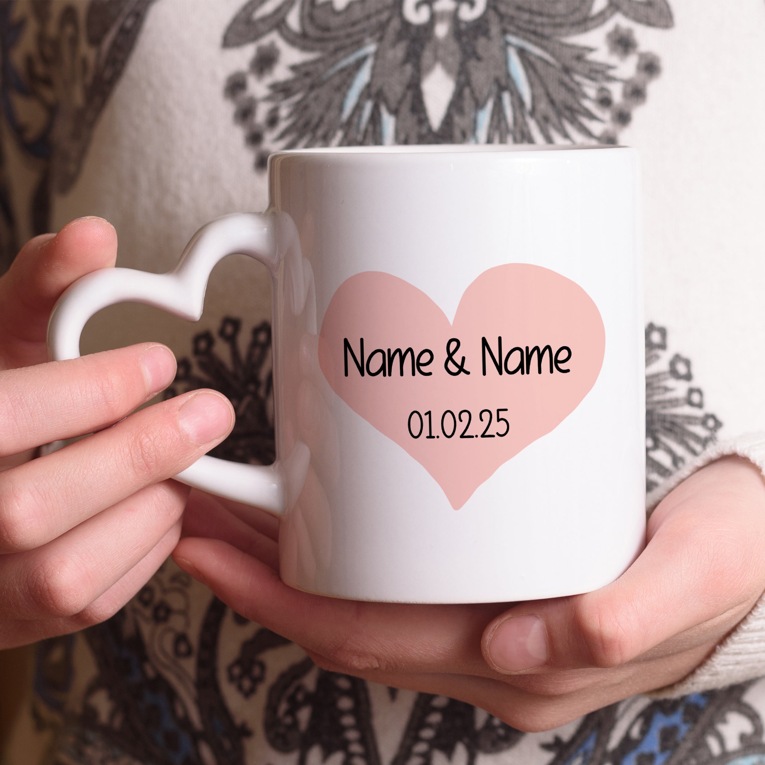 Tasse mit Herzhenkel