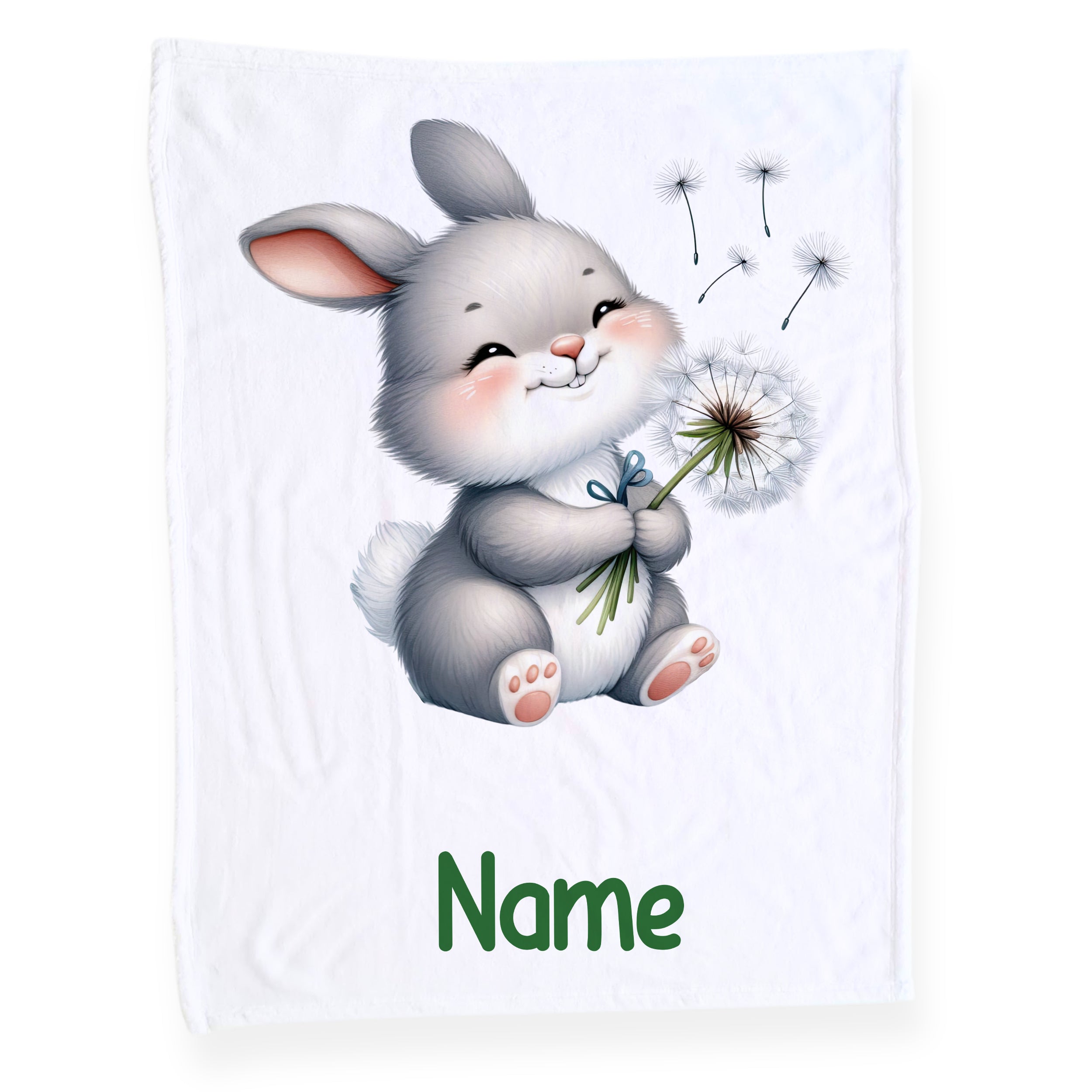 Babydecke mit süßem Kaninchen