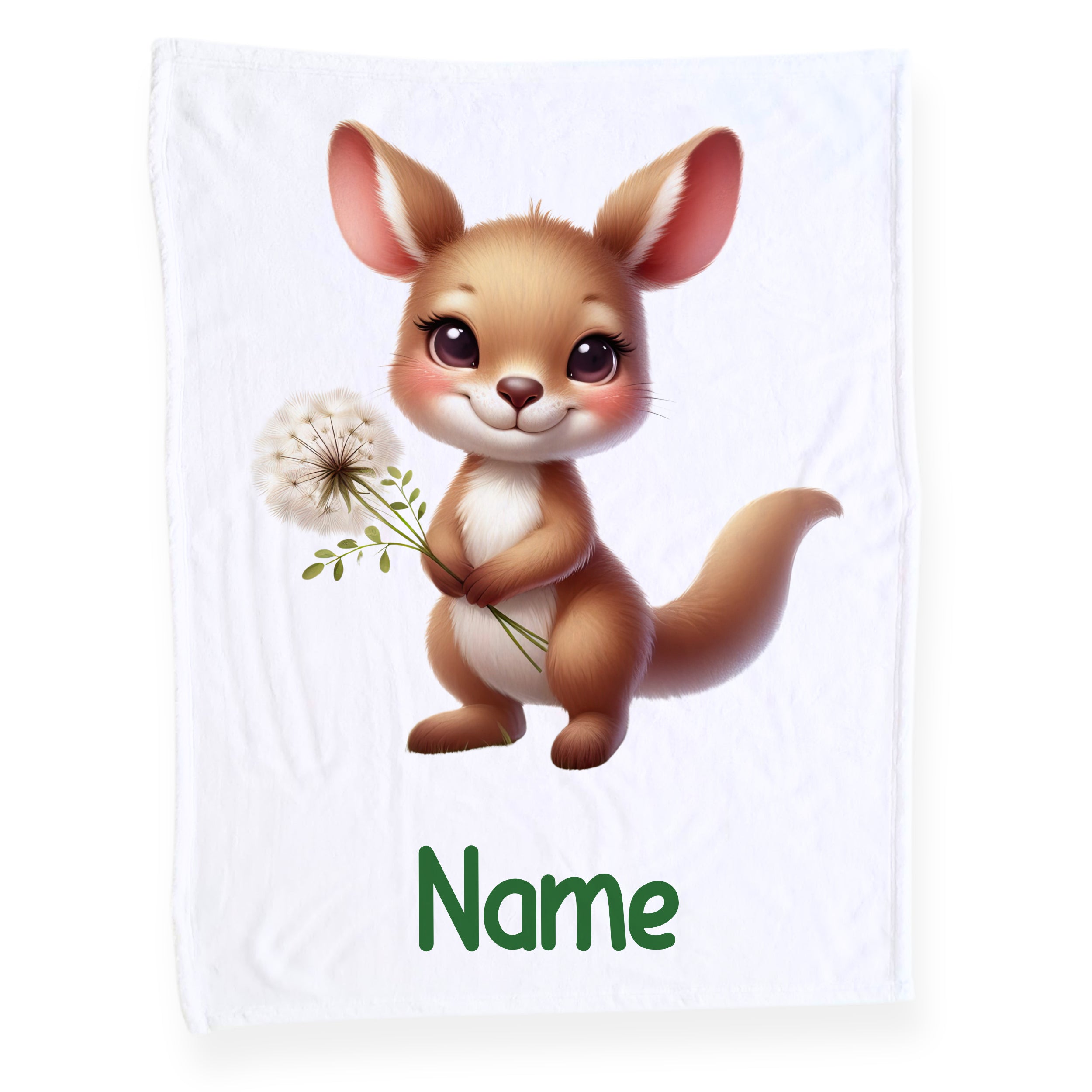 Babydecke mit süßem Känguru