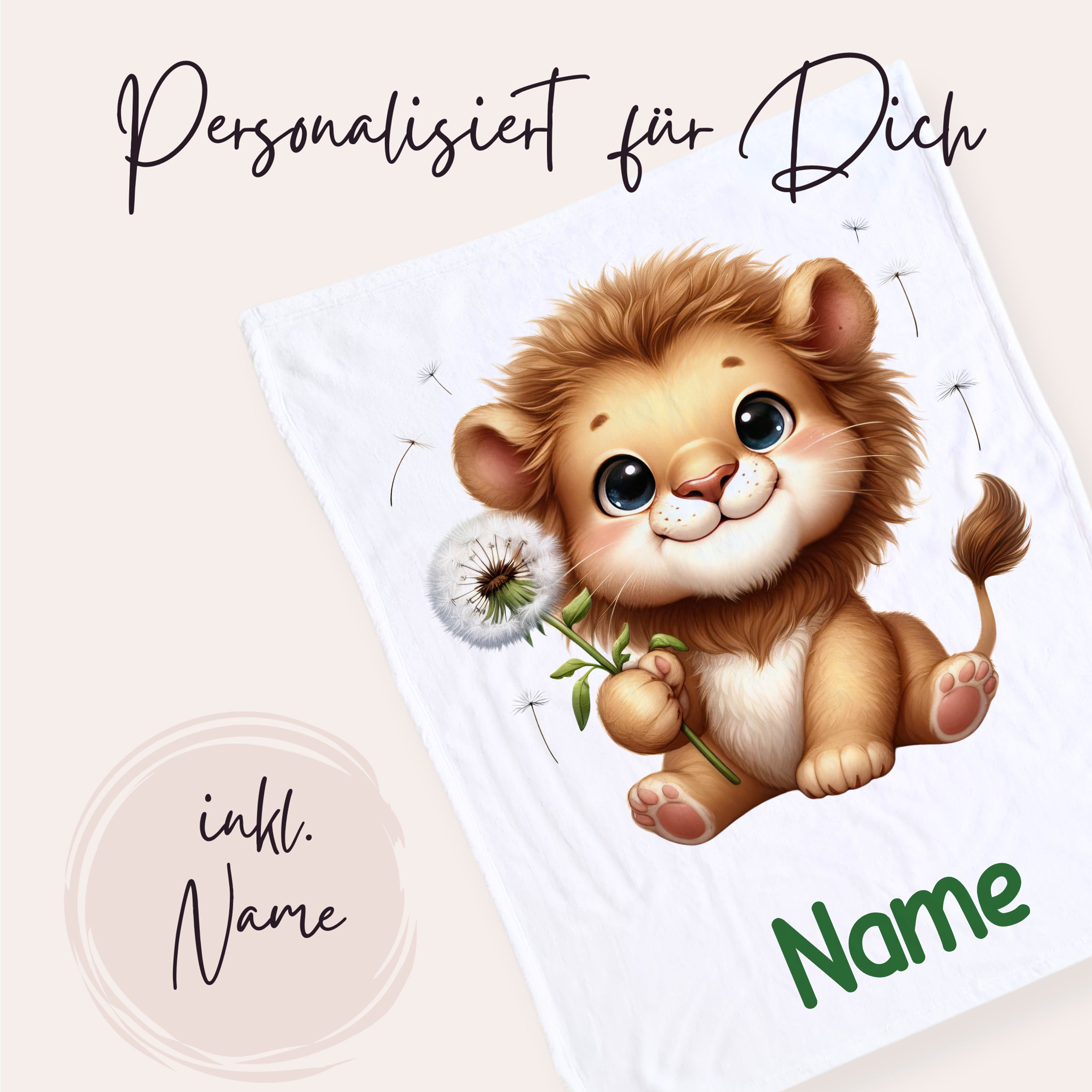 Babydecke Löwe