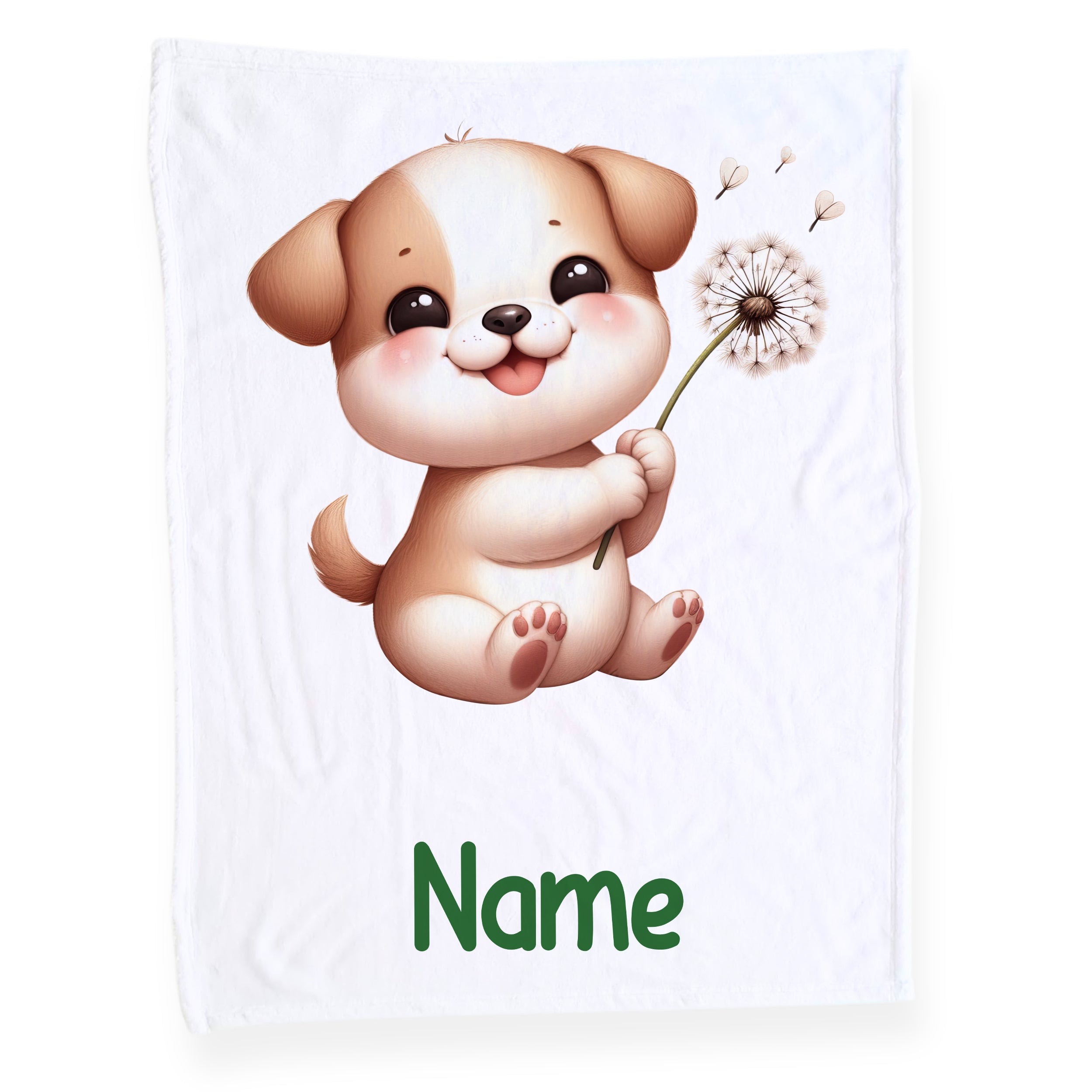 Babydecke mit Hundemotiv