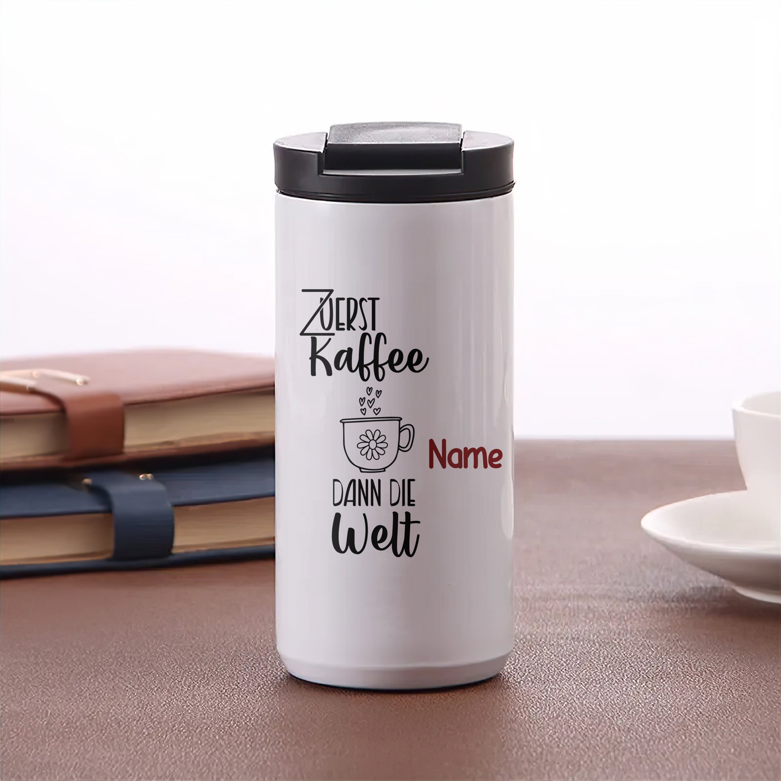 Kaffeebecher Zuerst Kaffee - Dein täglicher Begleiter