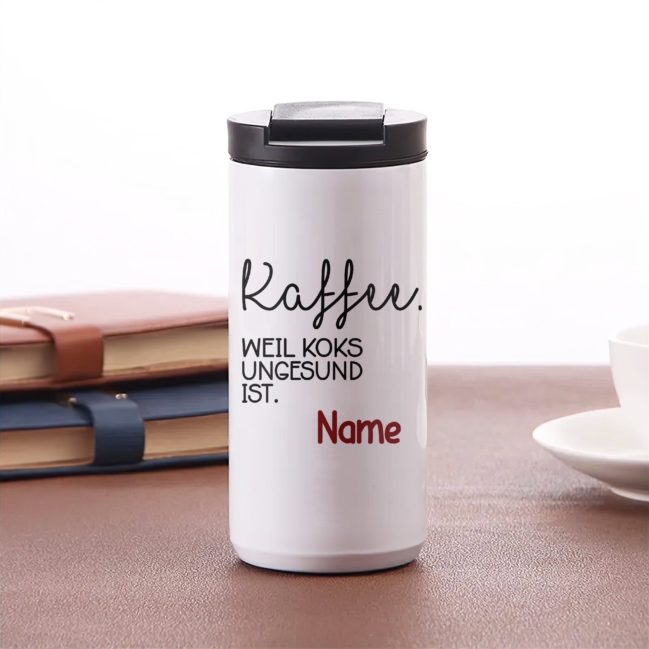 Kaffeebecher mit witzigem Spruch - Für Kaffeeliebhaber