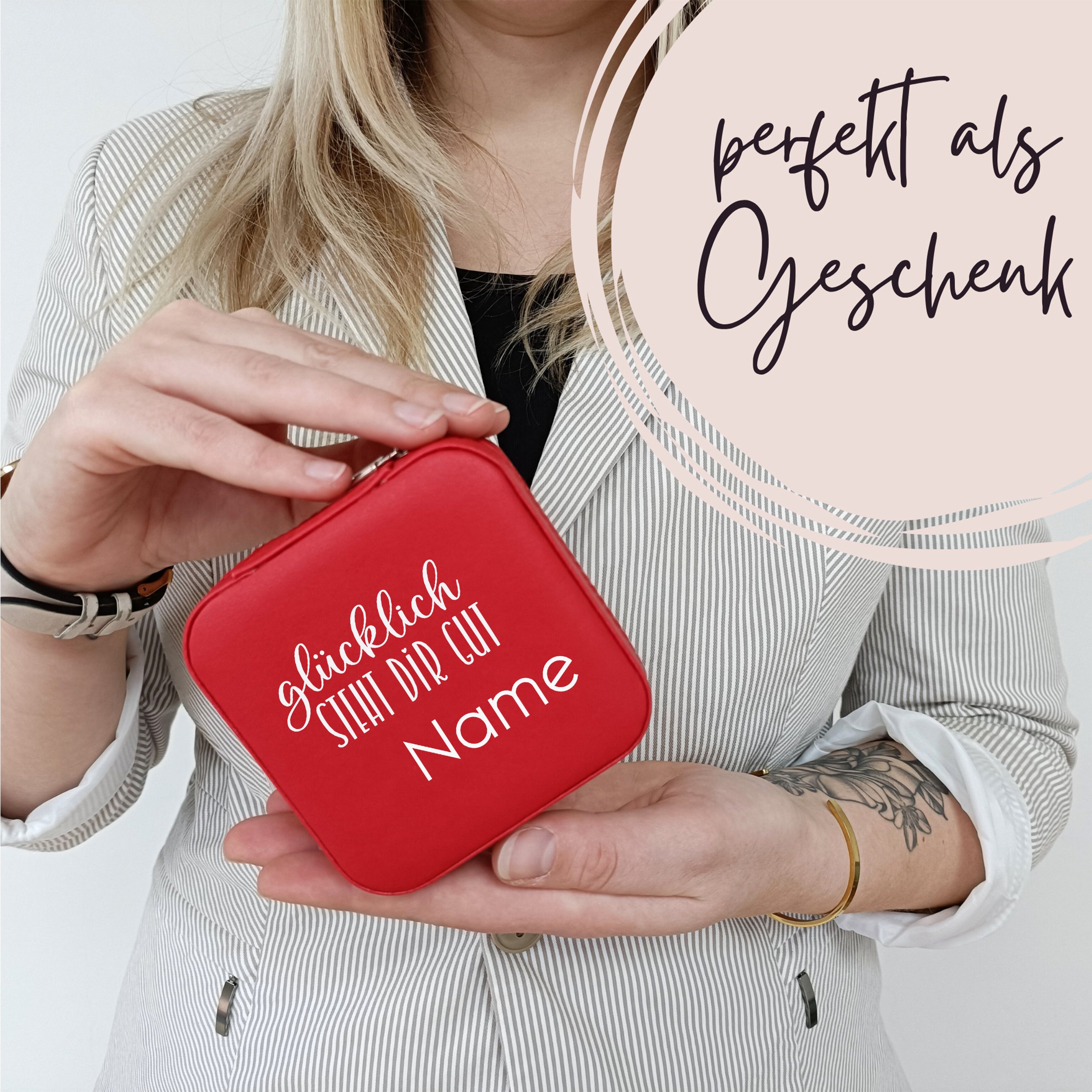 Schmuckkästchen mit persönlichem Namen - Glücksmomente für dich