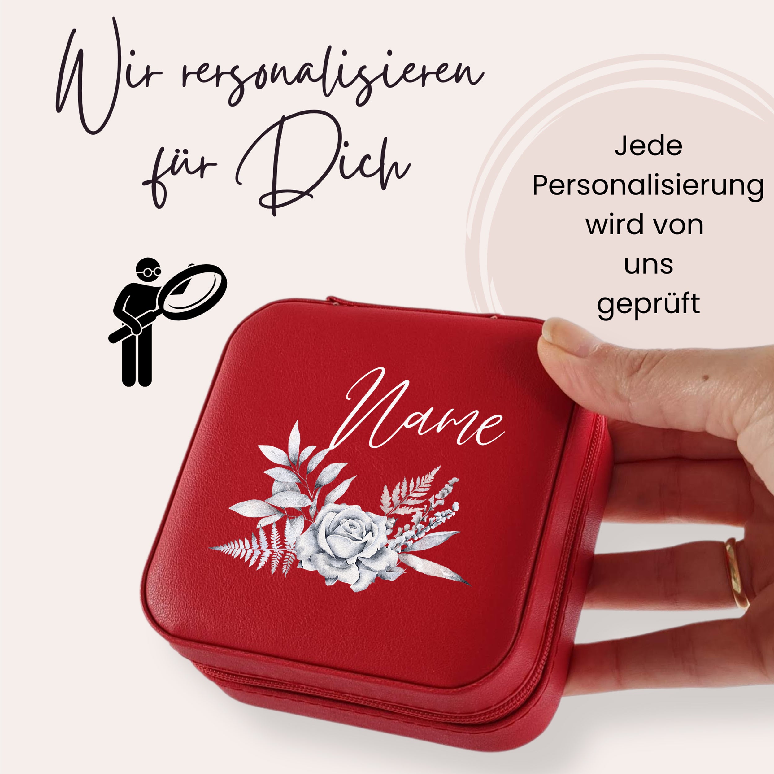 Schmuckkästchen mit floralen Akzenten