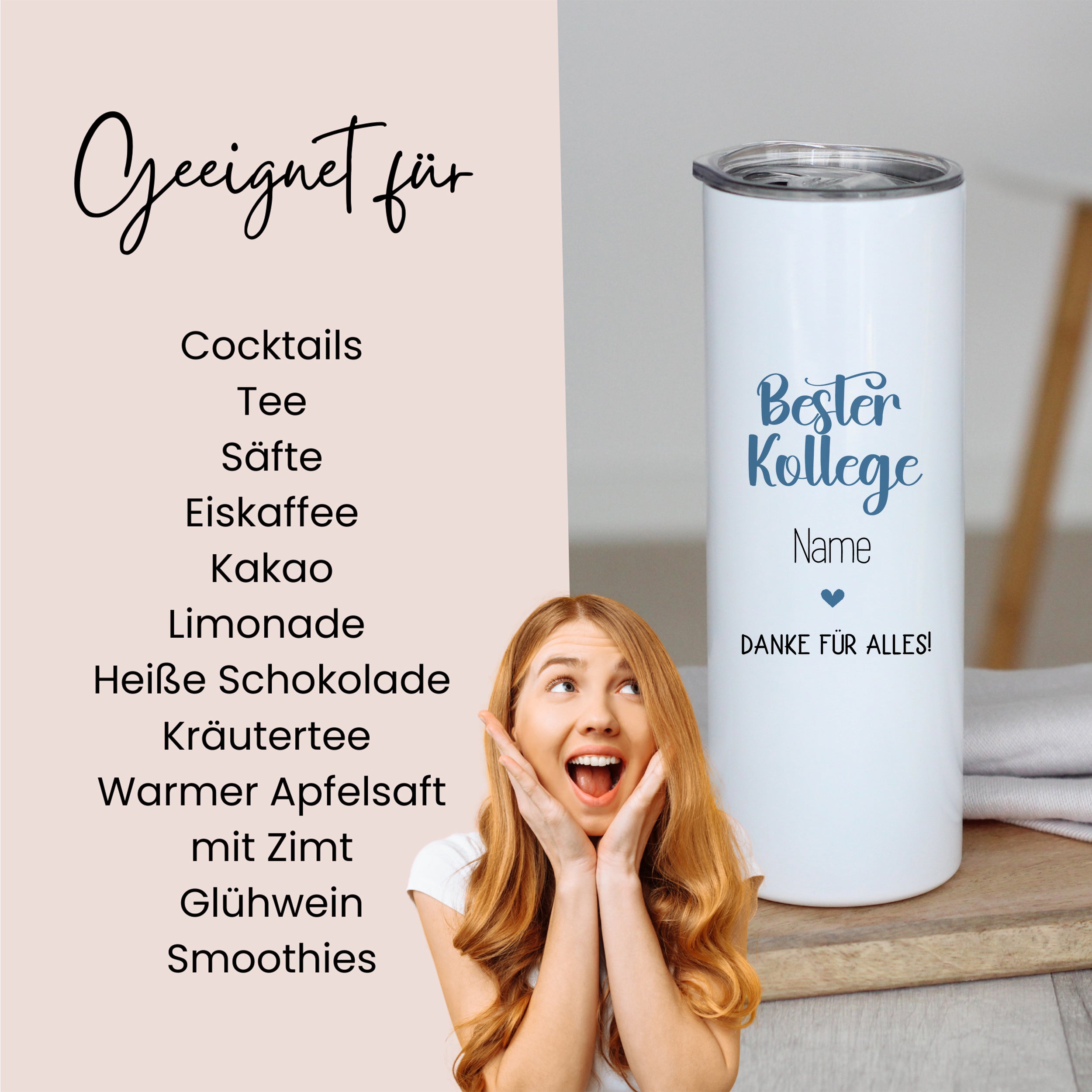 Thermobecher Bester Kollege - Dankbarkeit für jeden Tag