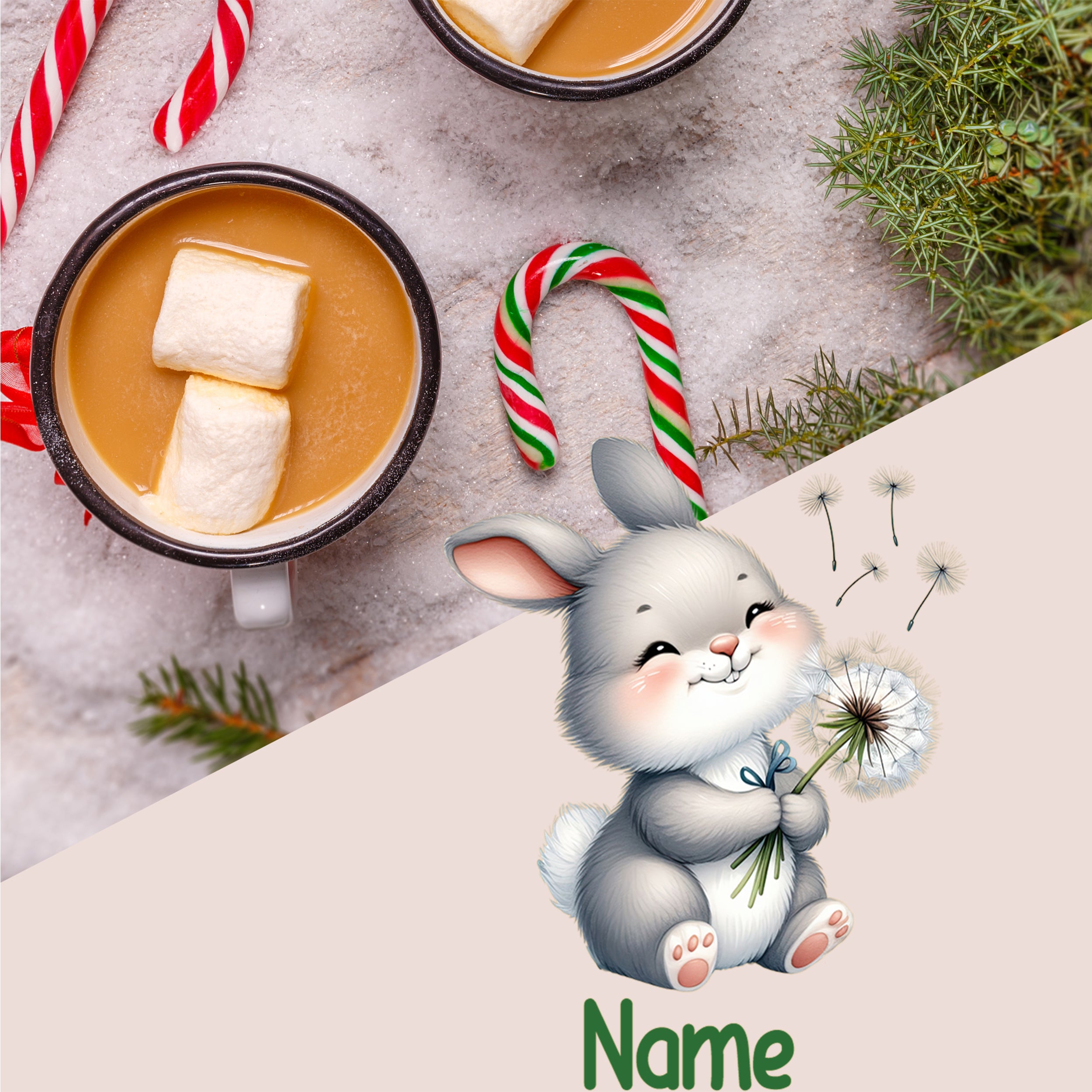 Bruchsichere Kindertasse Hase