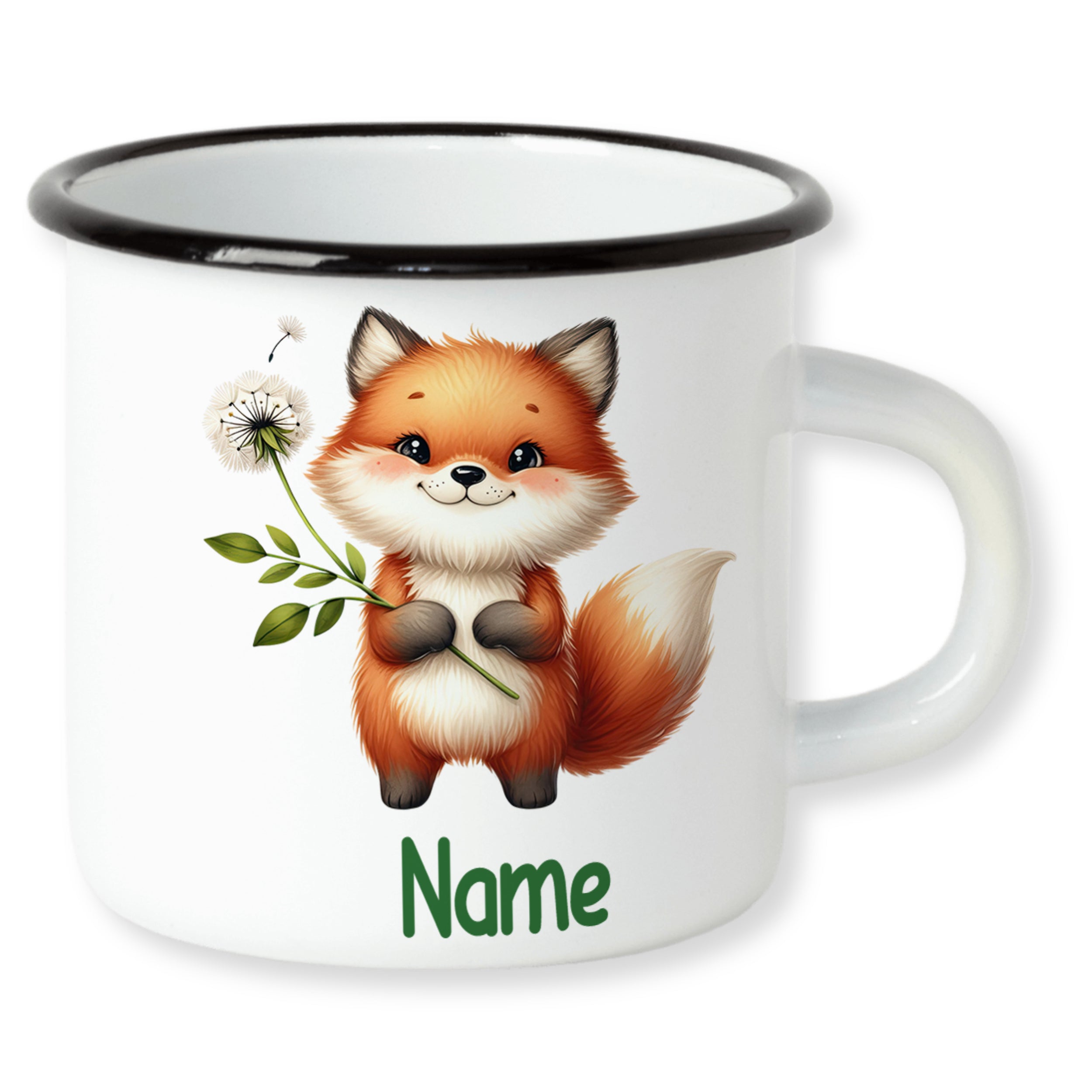 Emaillebecher Fuchs