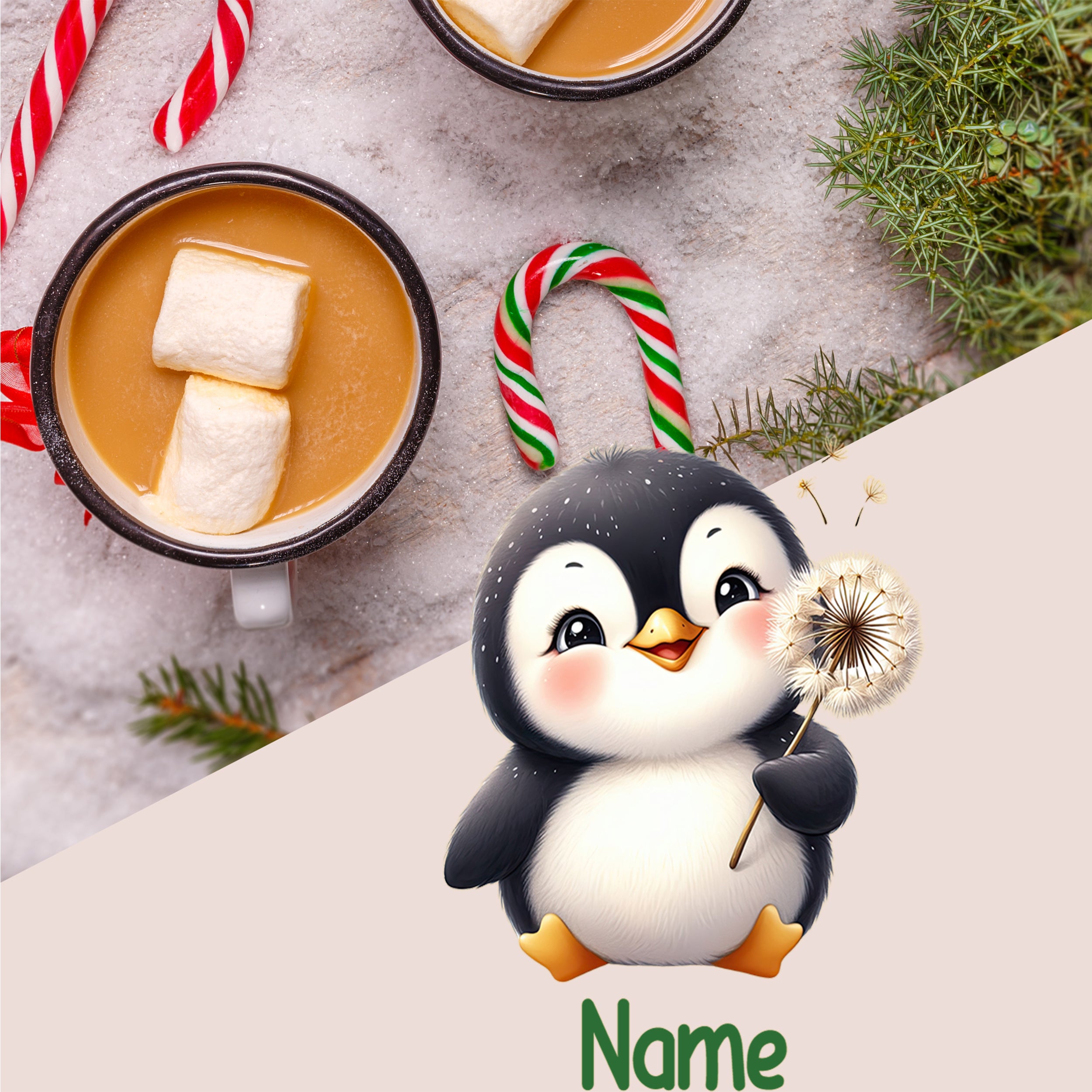 Emaillebecher Pinguin