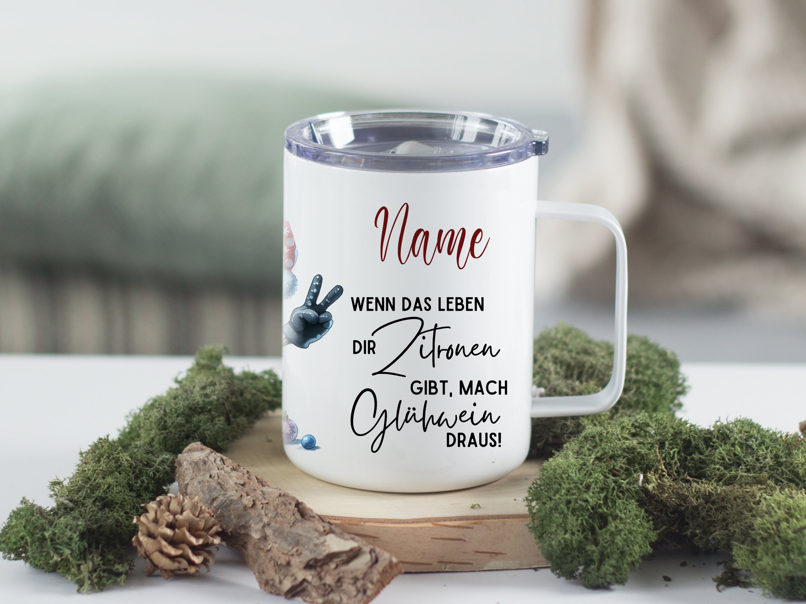 Wanderbecher mit persönlichem Spruch - Für fröhliche Auszeiten