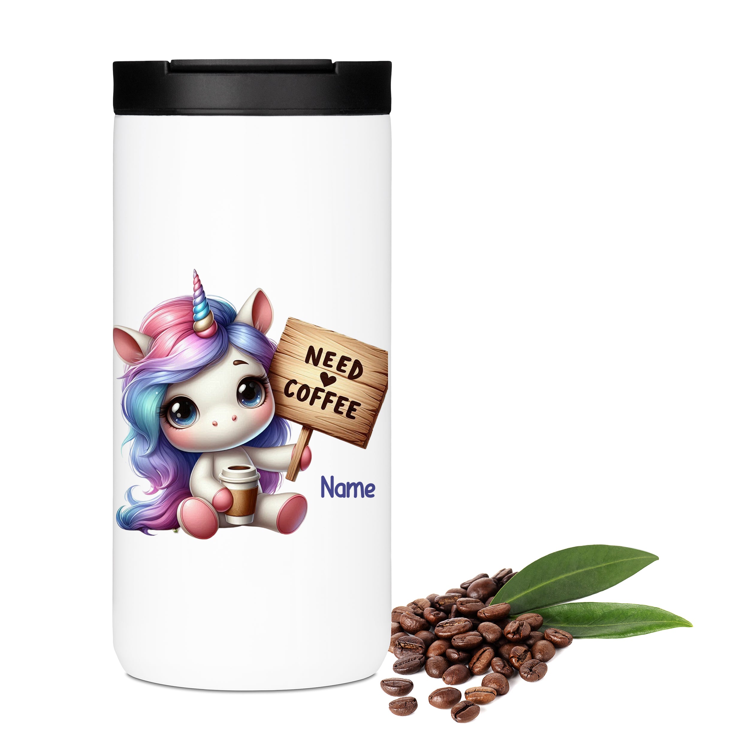 Kaffeebecher Einhorn mit Kaffeetasse