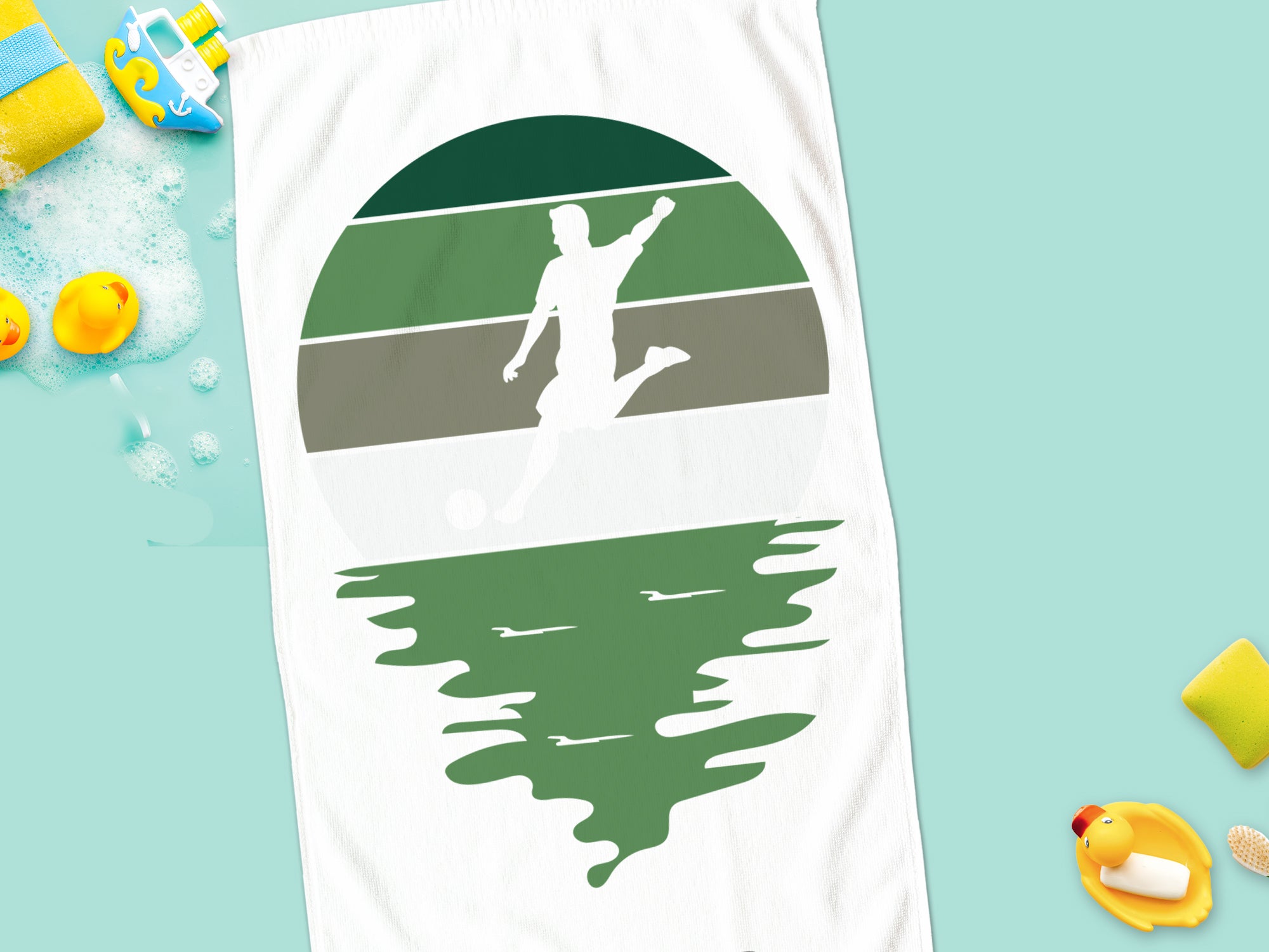 Badetuch Fußballspieler