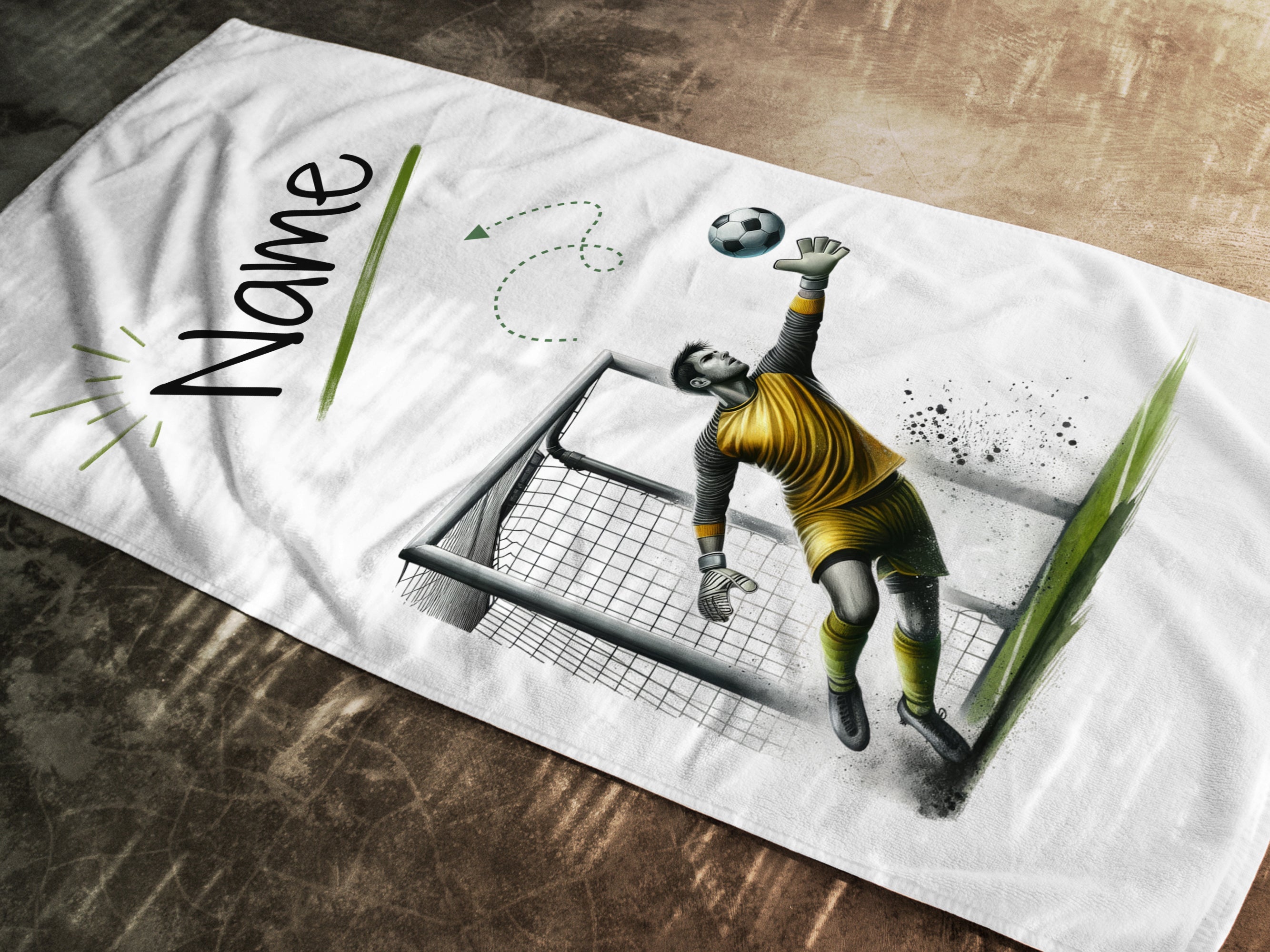 Badetuch Torwart - Für junge Fußballhelden