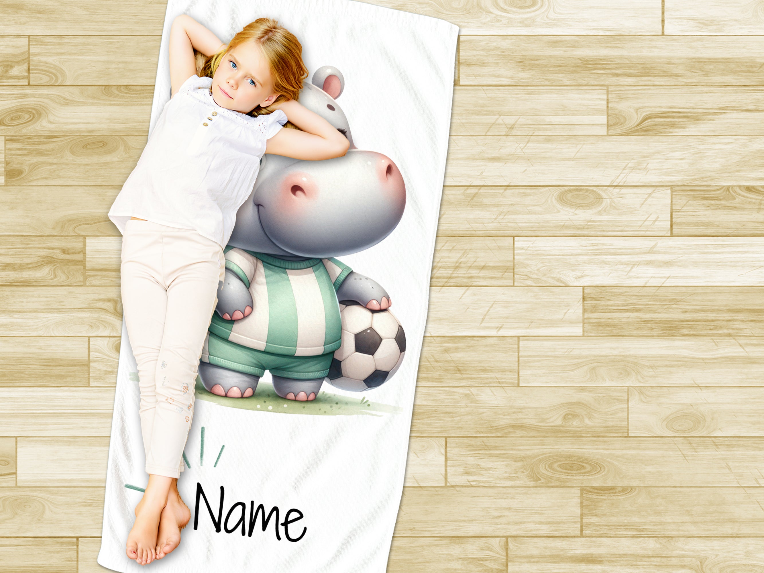 Handtuch mit niedlichem Nilpferd