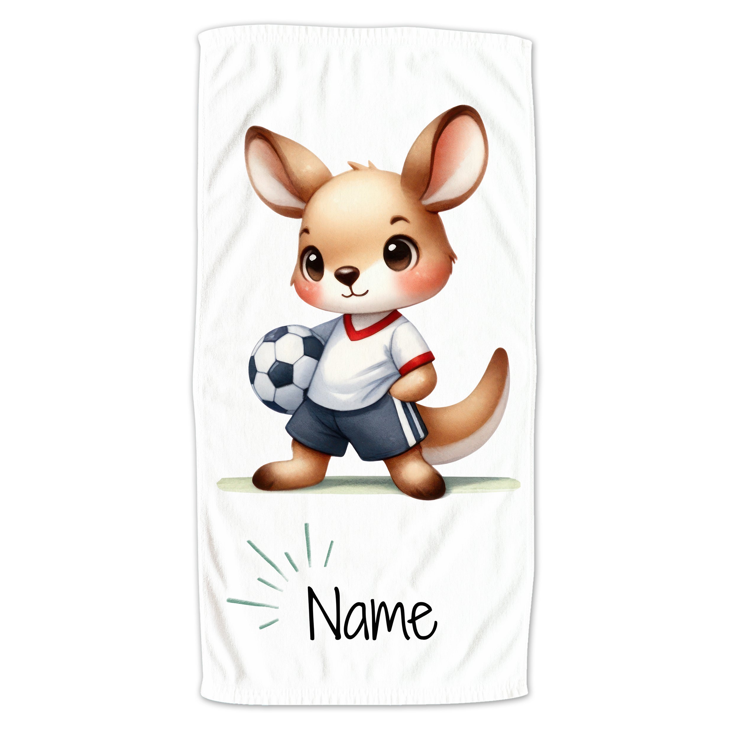 Handtuch mit Fußball-Känguru