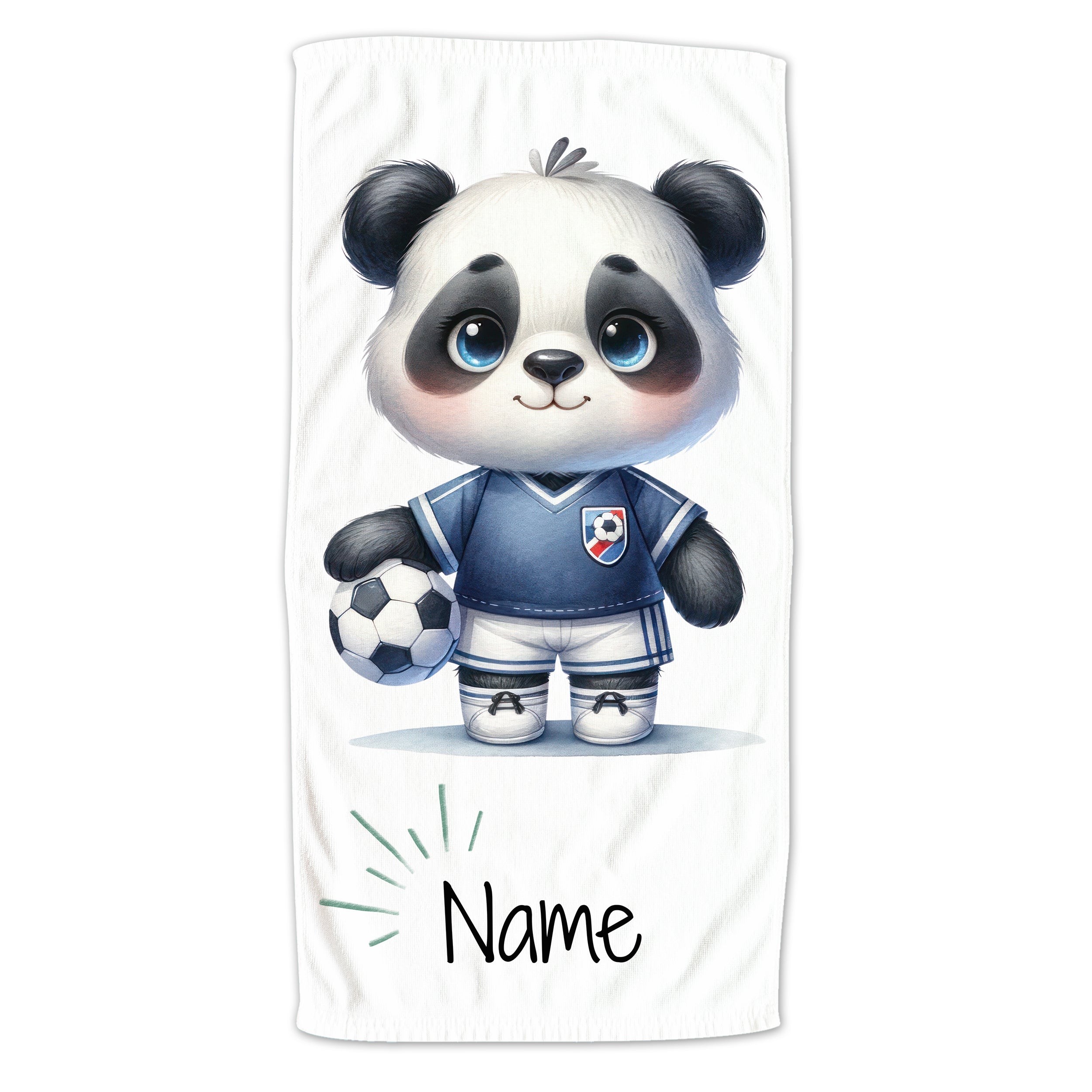Handtuch Panda Fußball