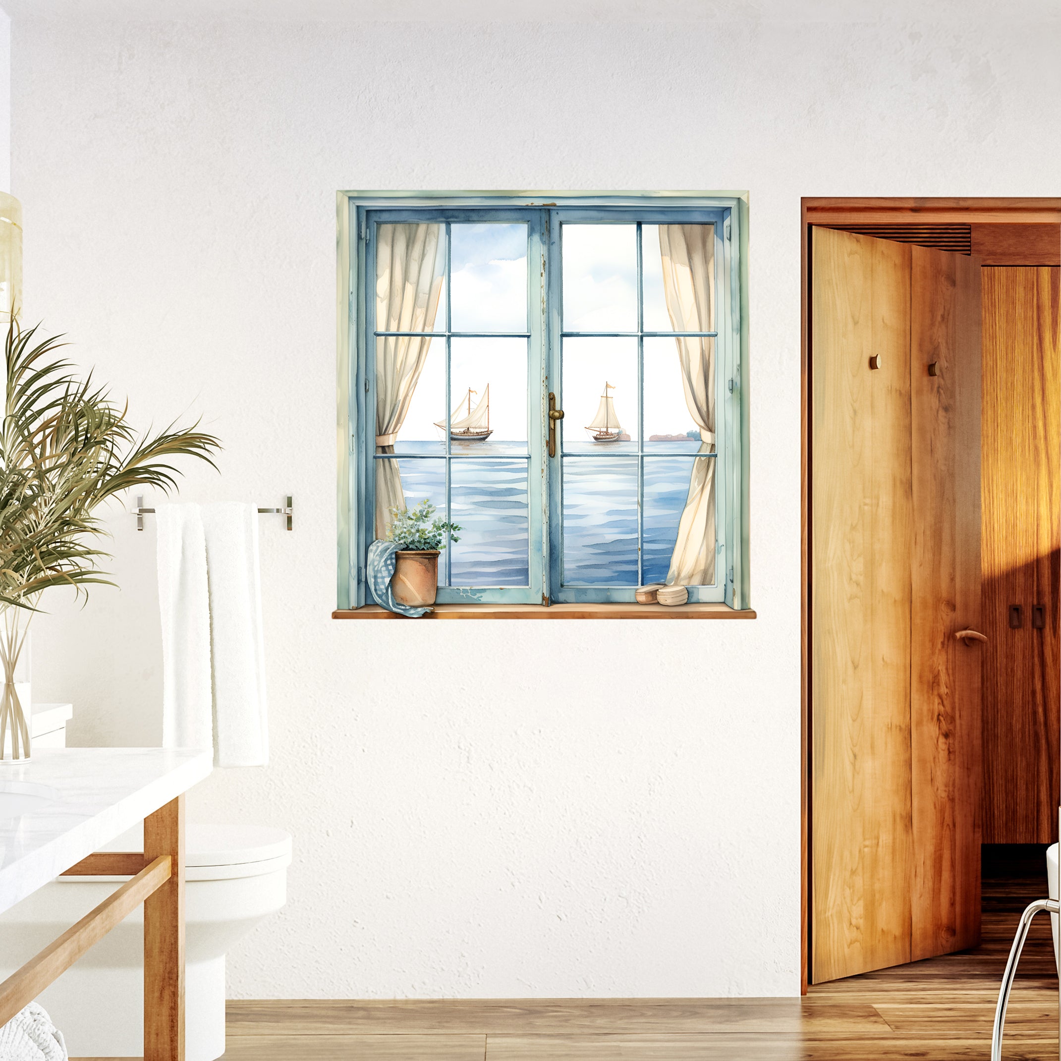 Wandtattoo Fensterblick