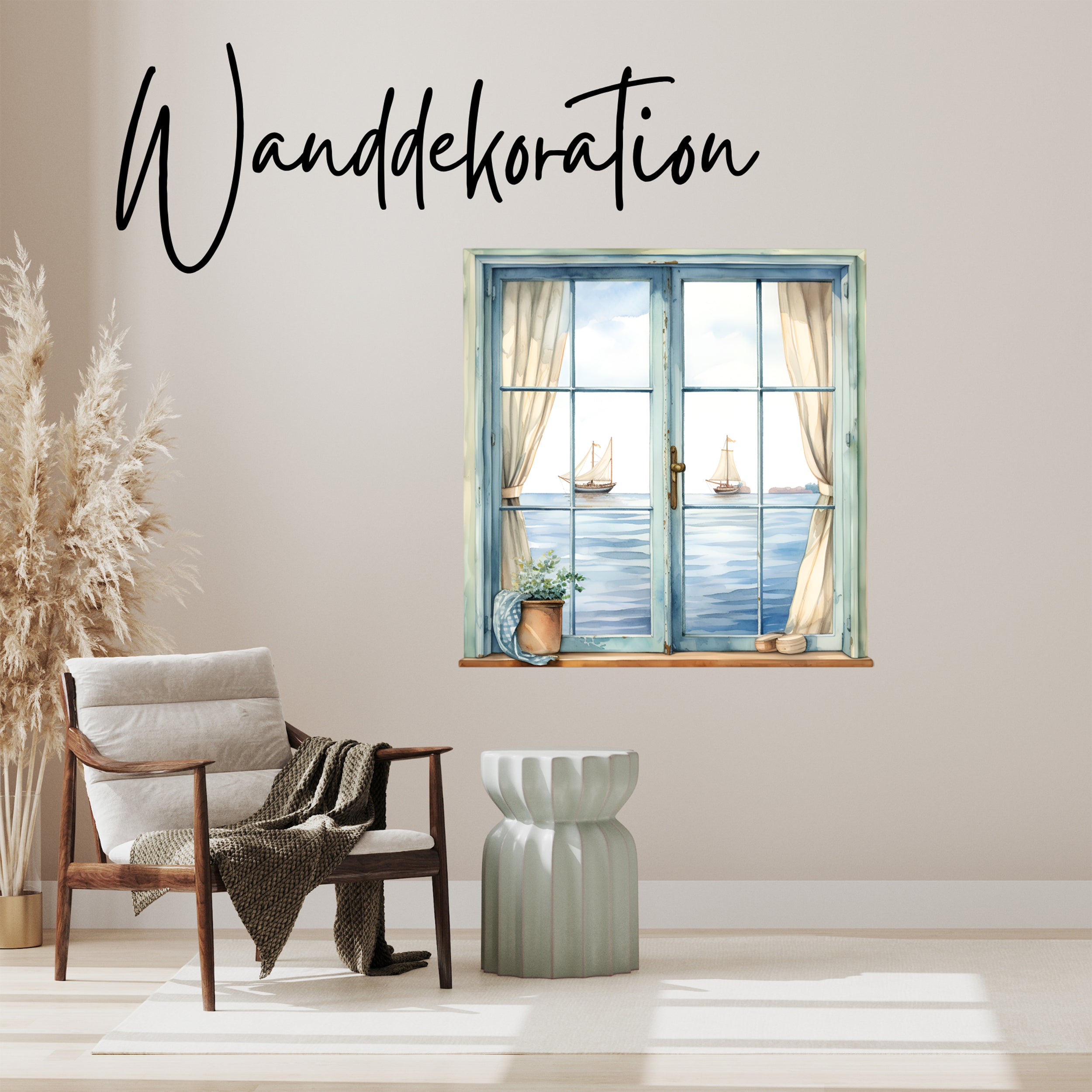 Wandtattoo Fensterblick