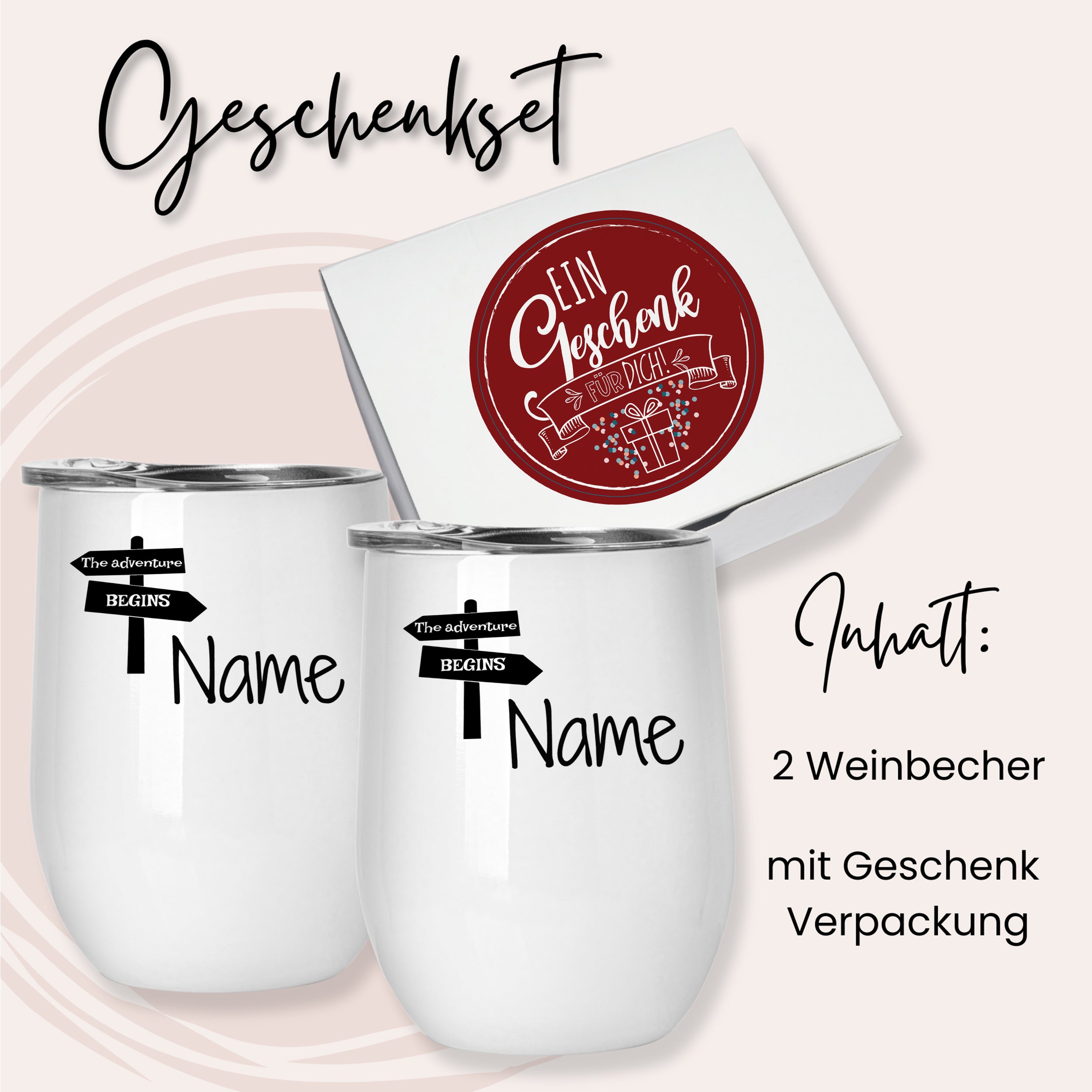 Weinbecher Set mit persönlicher Note