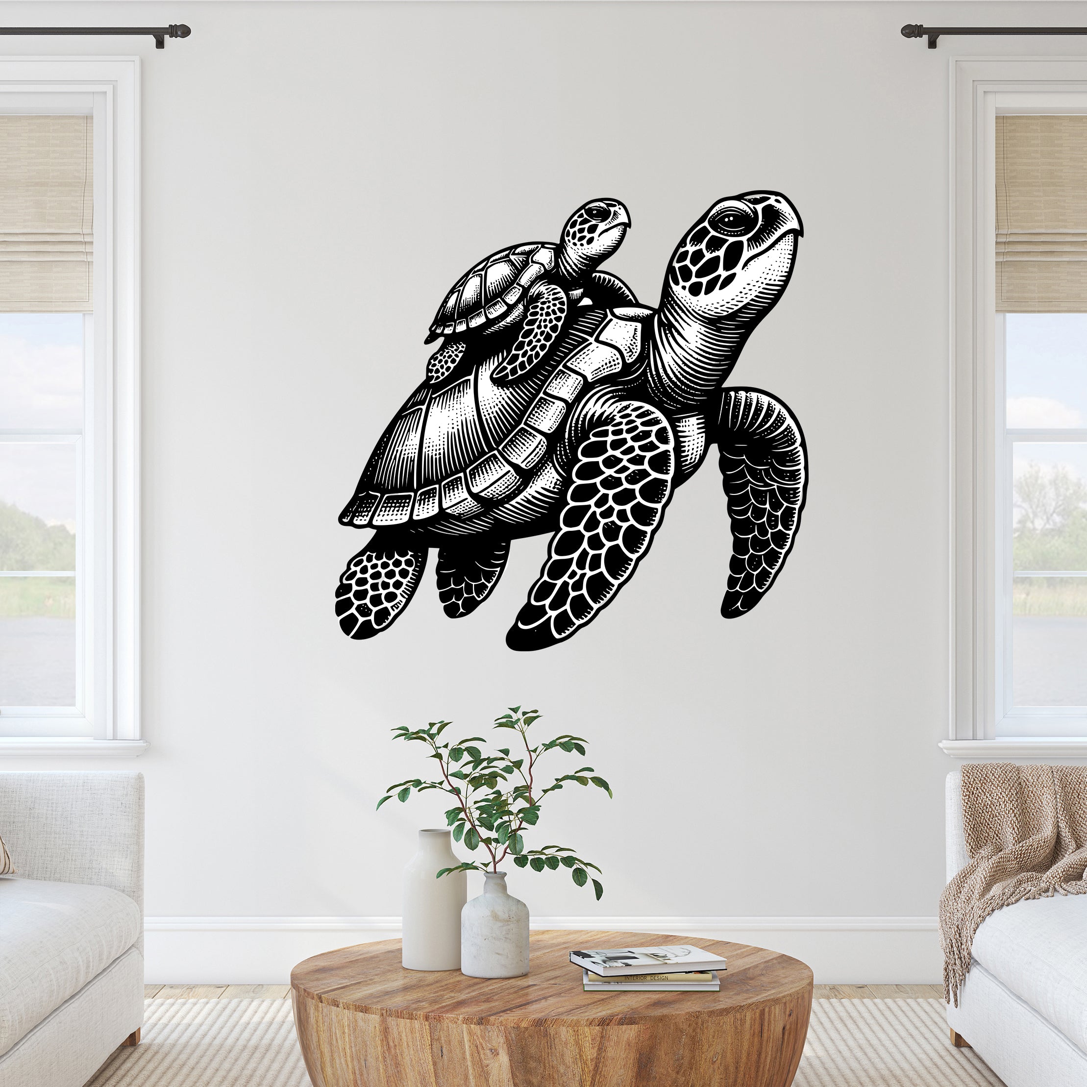 Wandtattoo Schildkröte