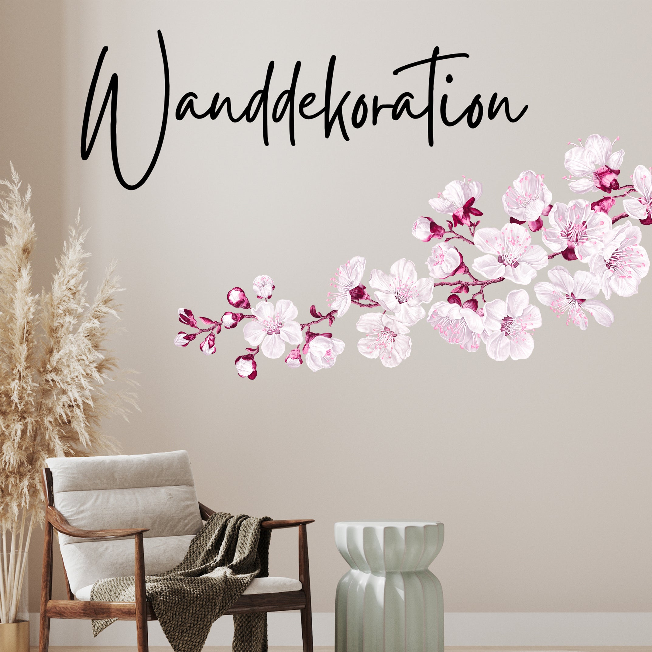 Wandtattoo Kirschblüten