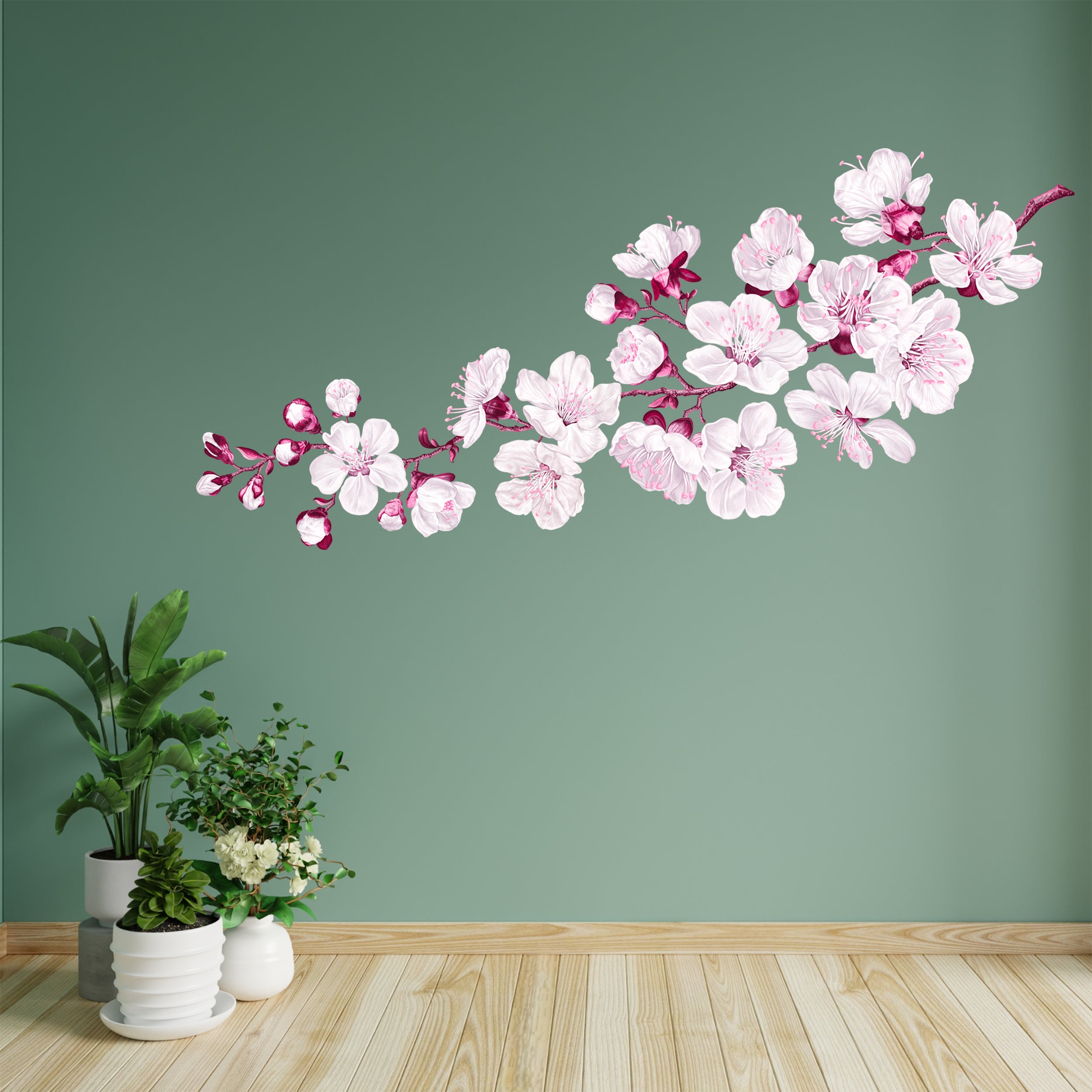 Wandtattoo Kirschblüten