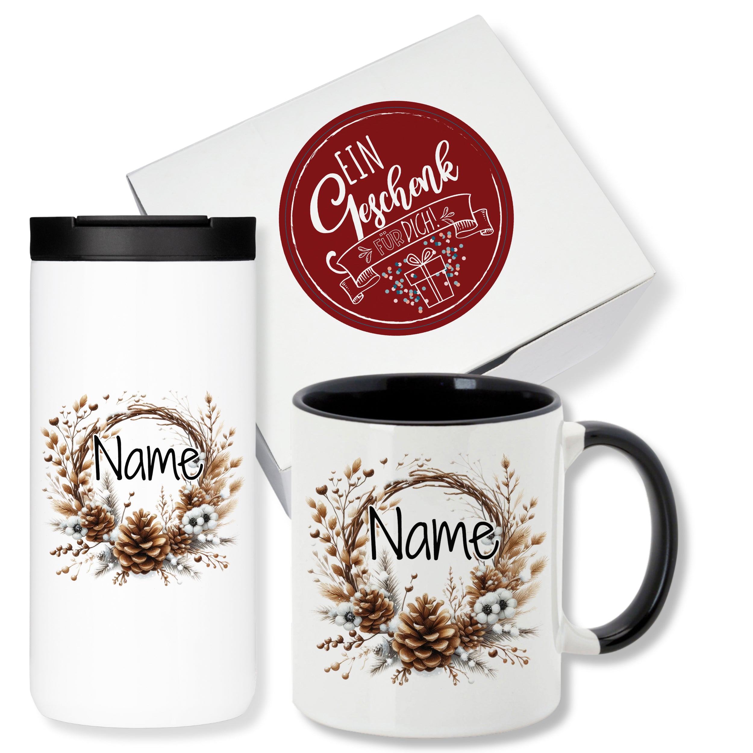 Geschenkset Kaffeebecher mit Tasse - Ein persönlicher Genuss