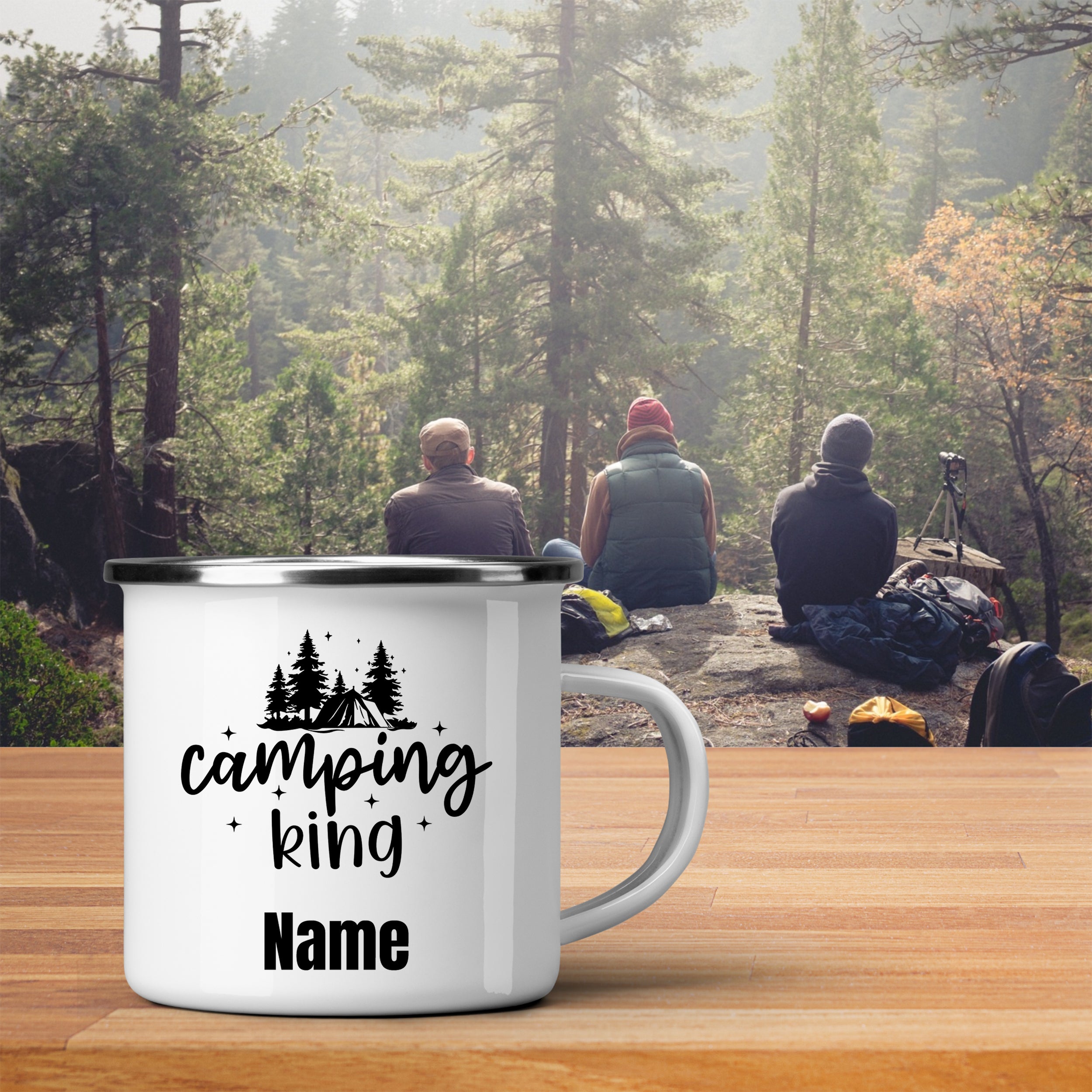 Emaille Becher Camping King