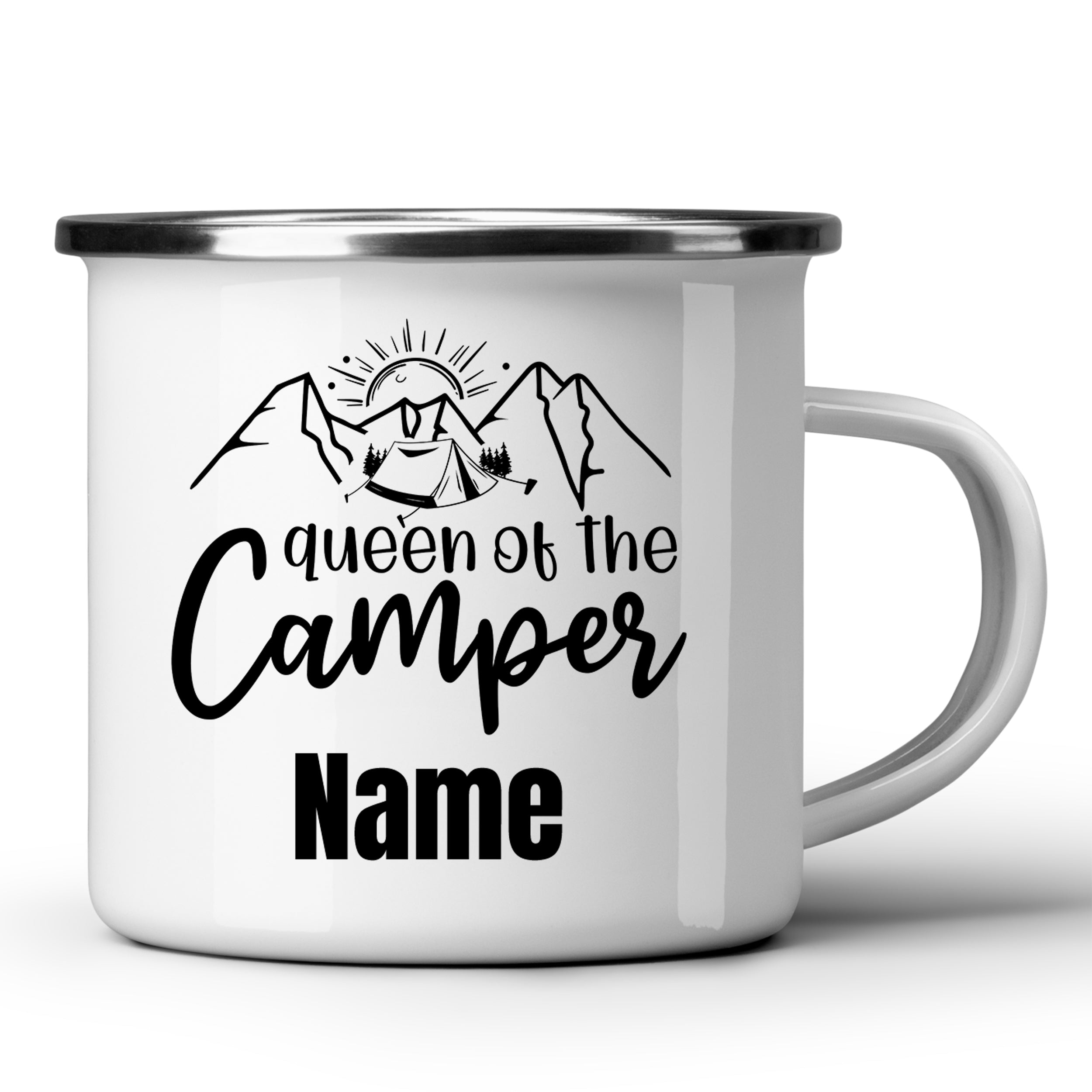 Emaille Becher Queen of the Camper