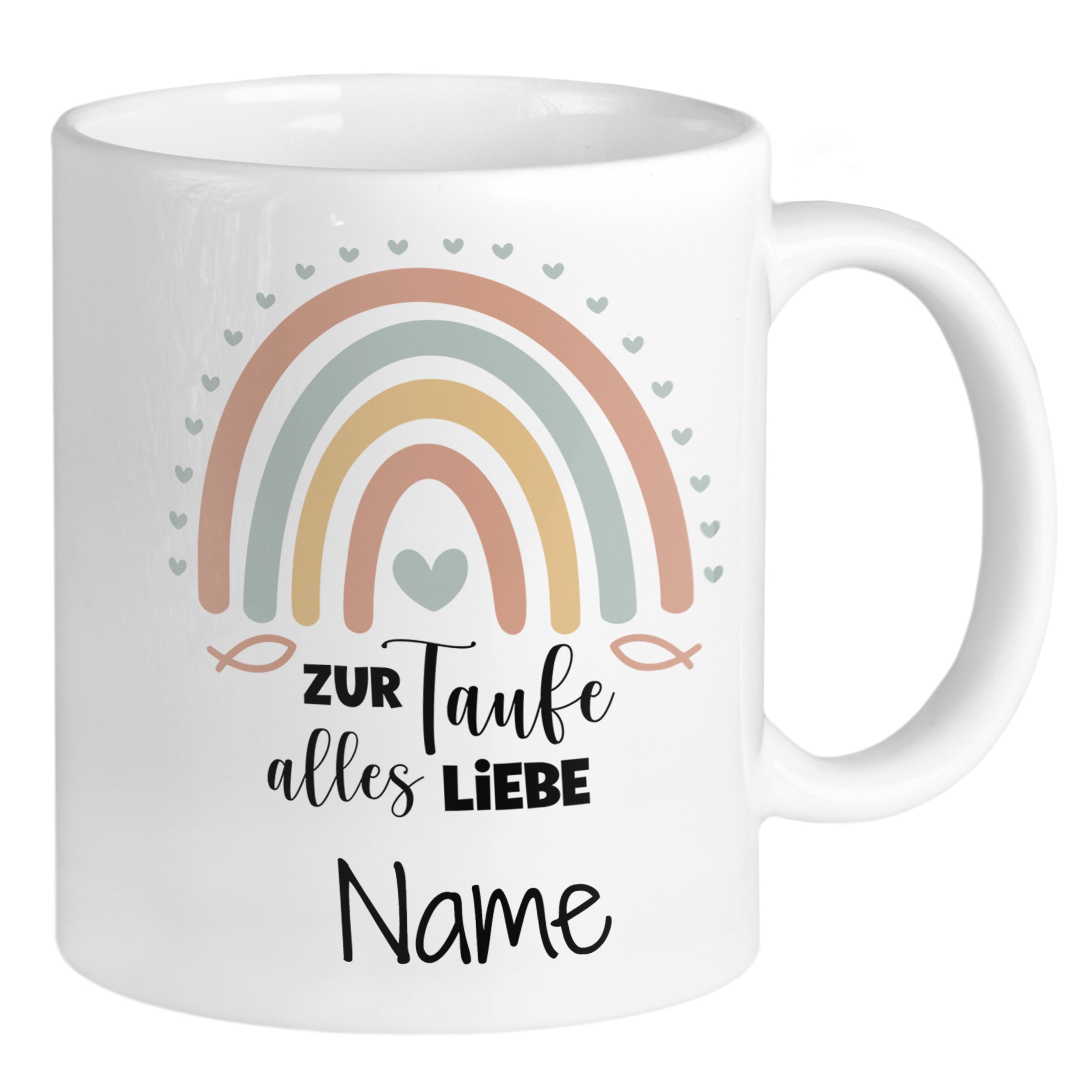 Tasse Regenbogen - Zur Taufe alles Liebe